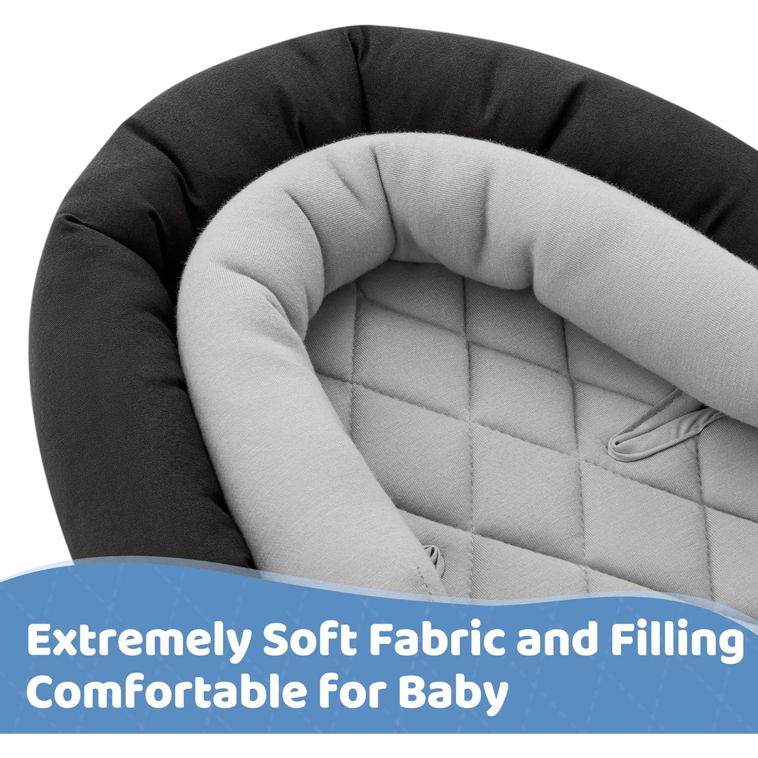 Soporte de Cabeza para Bebés Pro Goleem 2 en 1 Gris y Negro