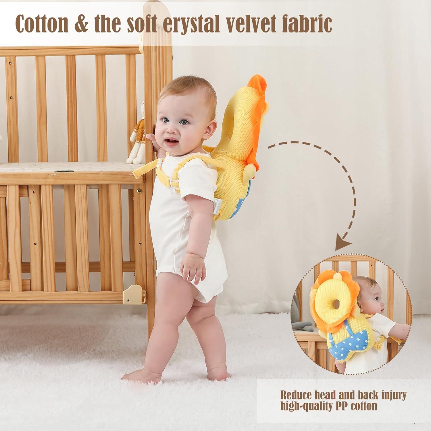 Protector de Cabeza para Bebé HGTC León Amarillo Suave 0.18 kg