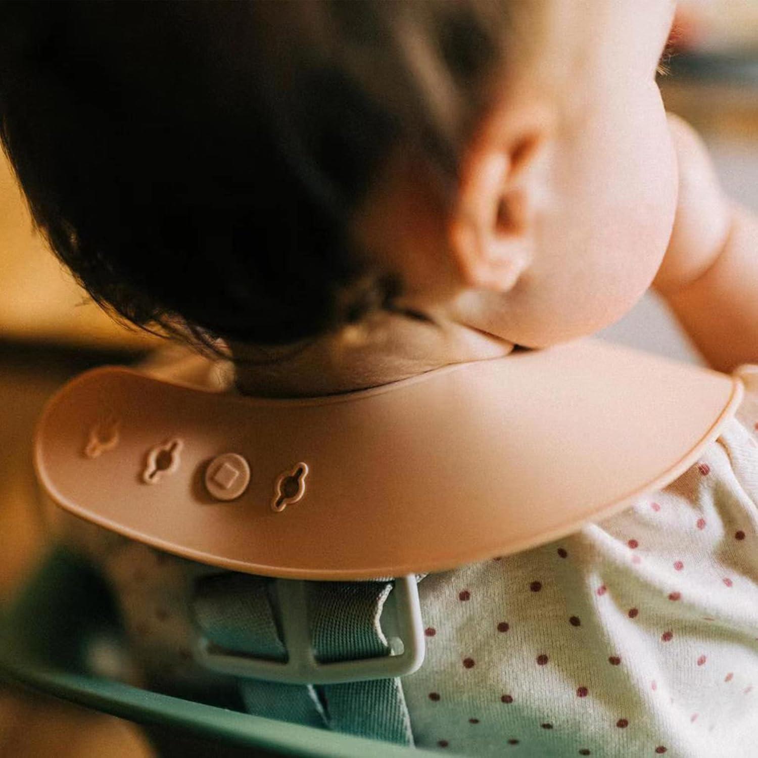 Conjunto 3 Baberos Silicona Moonkie Libre BPA Ajuste Suave