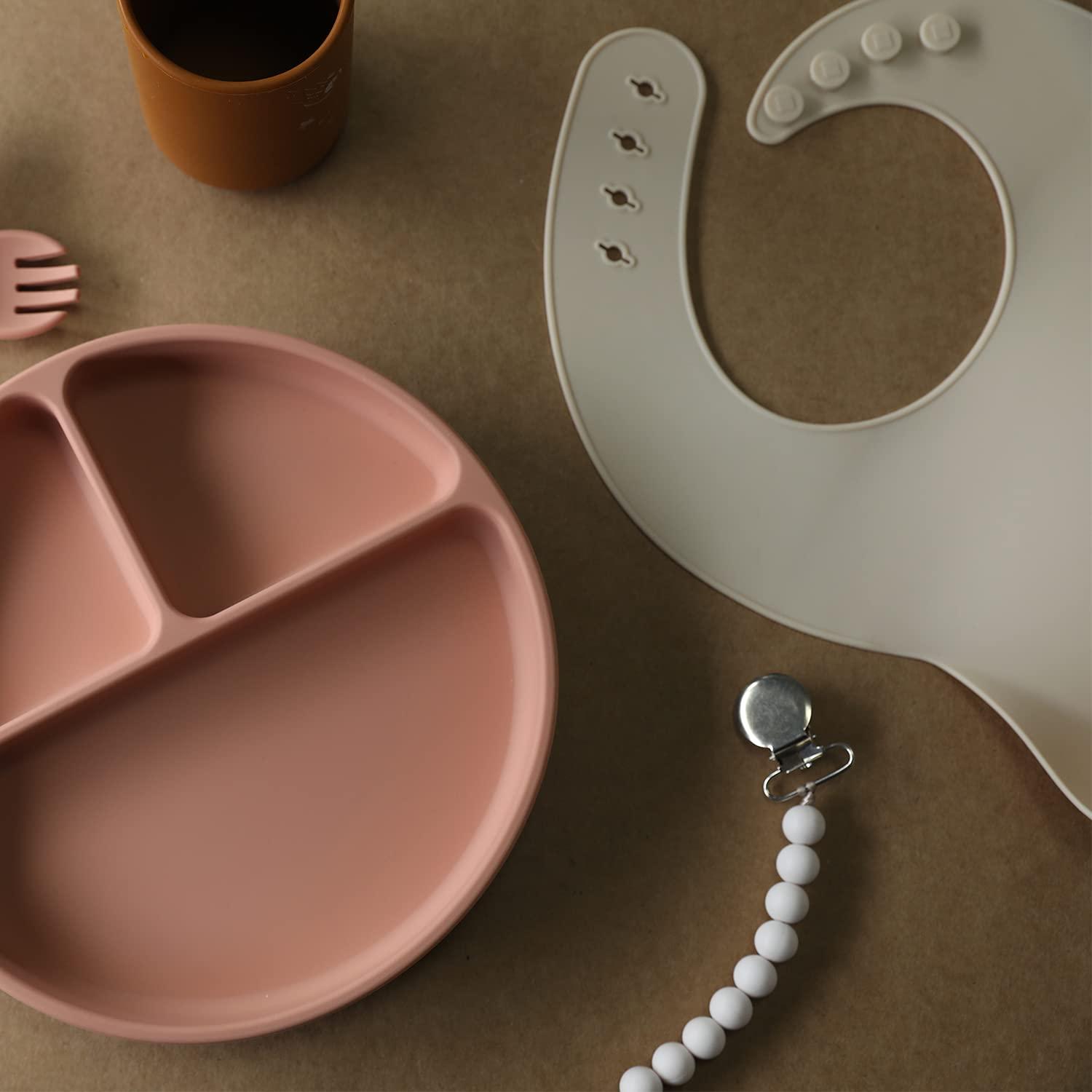 Conjunto 3 Baberos Silicona Moonkie Libre BPA Ajuste Suave