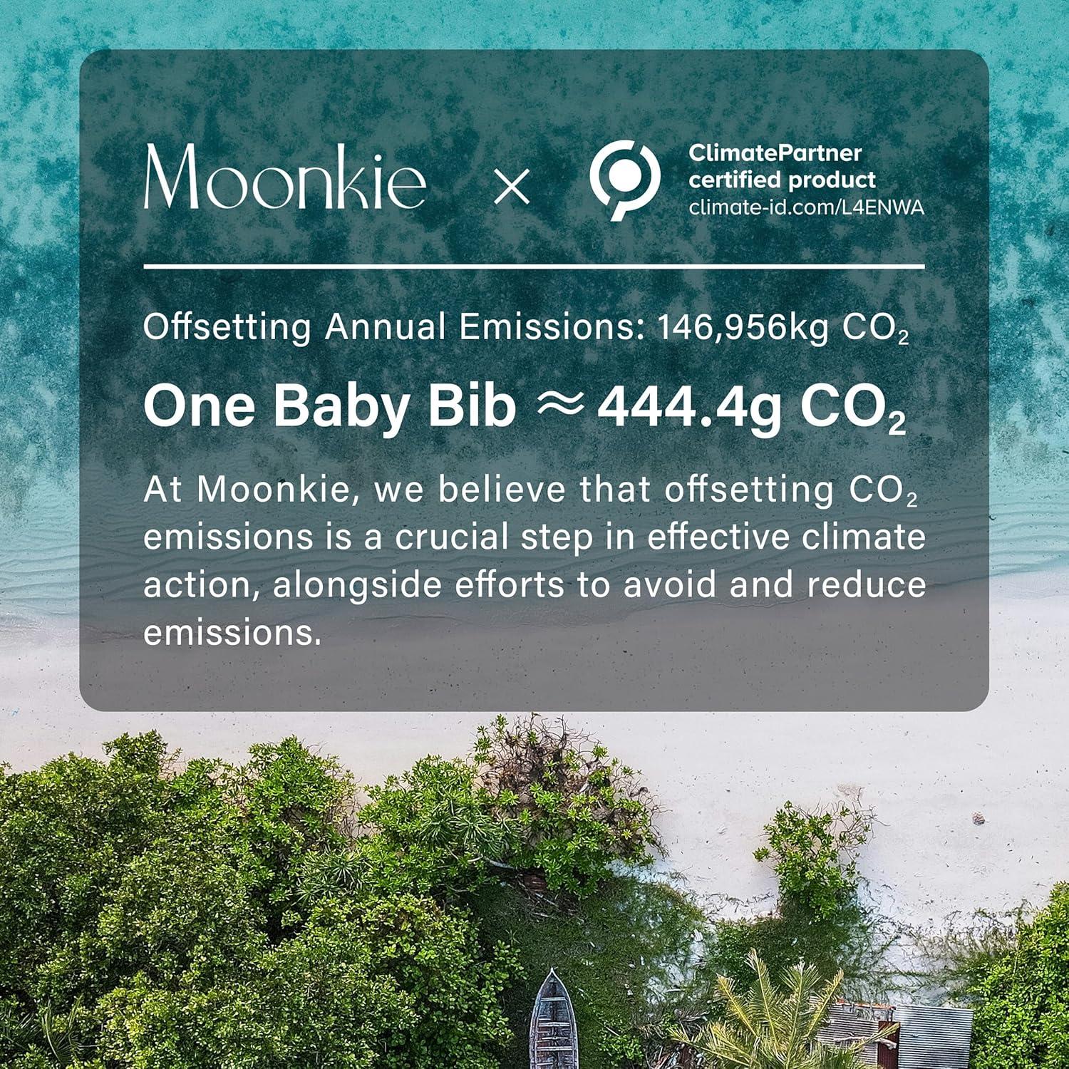 Conjunto 3 Baberos Silicona Moonkie Libre BPA Ajuste Suave