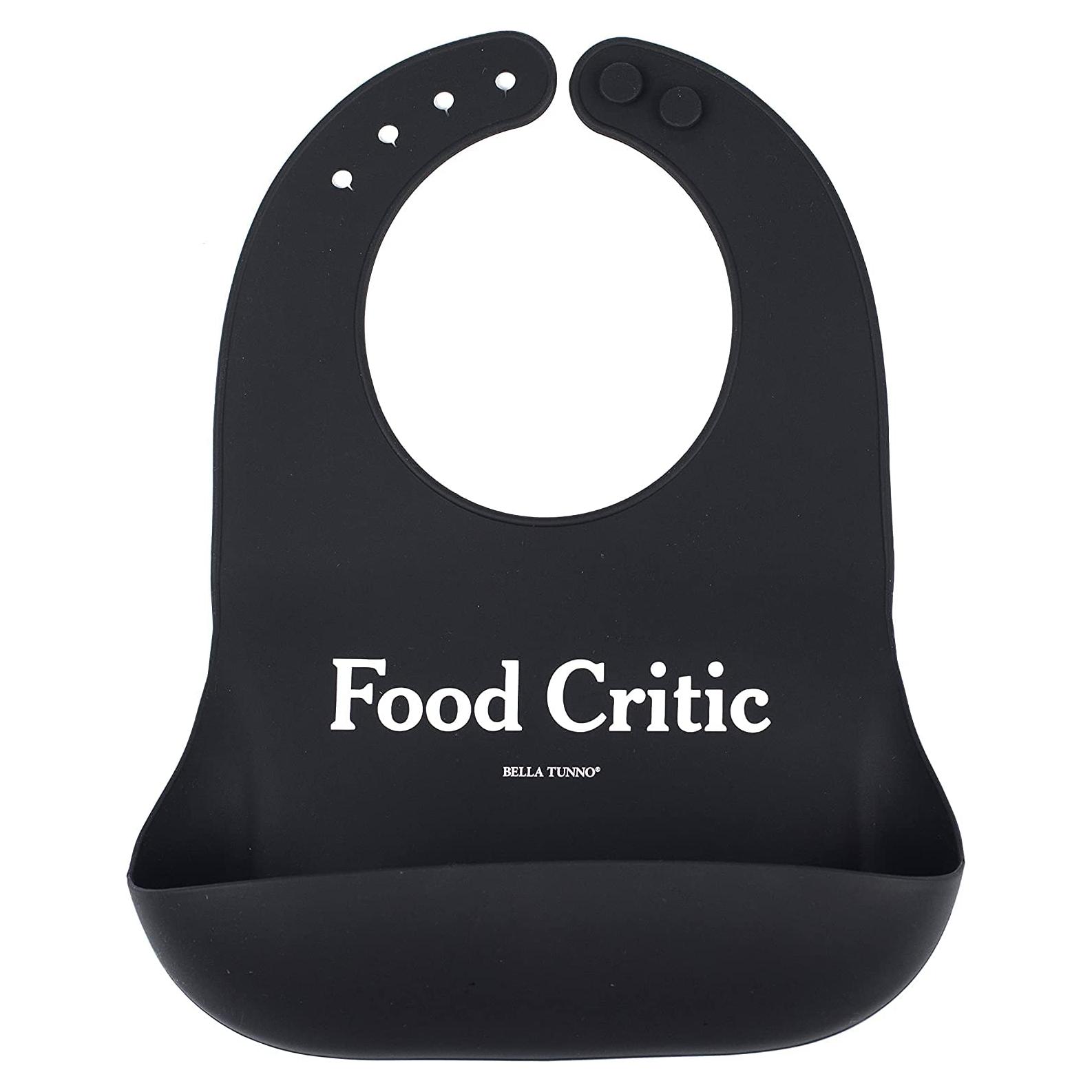 Babero de Silicona Bella Tunno Crítico de Comida 25.4x22.9 cm