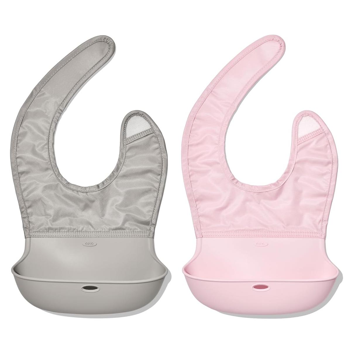 Babero enrollable OXO Tot - 2 unidades - Lluvia y Flor