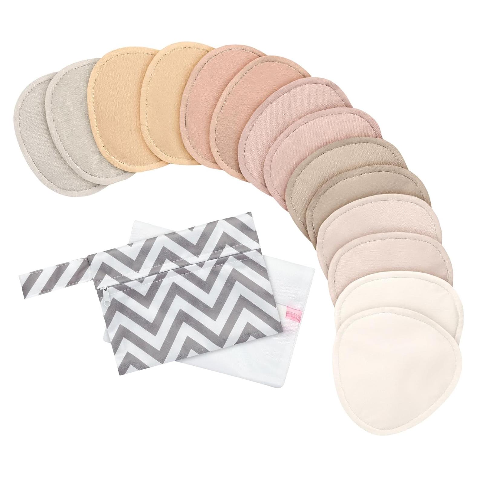 Paquete de 14 Almohadillas de Lactancia Reutilizables KeaBabies