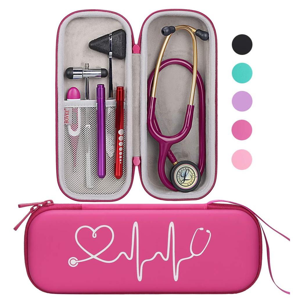 Funda de Transporte BOVKE para Estetoscopios 3M Littmann - Frambuesa