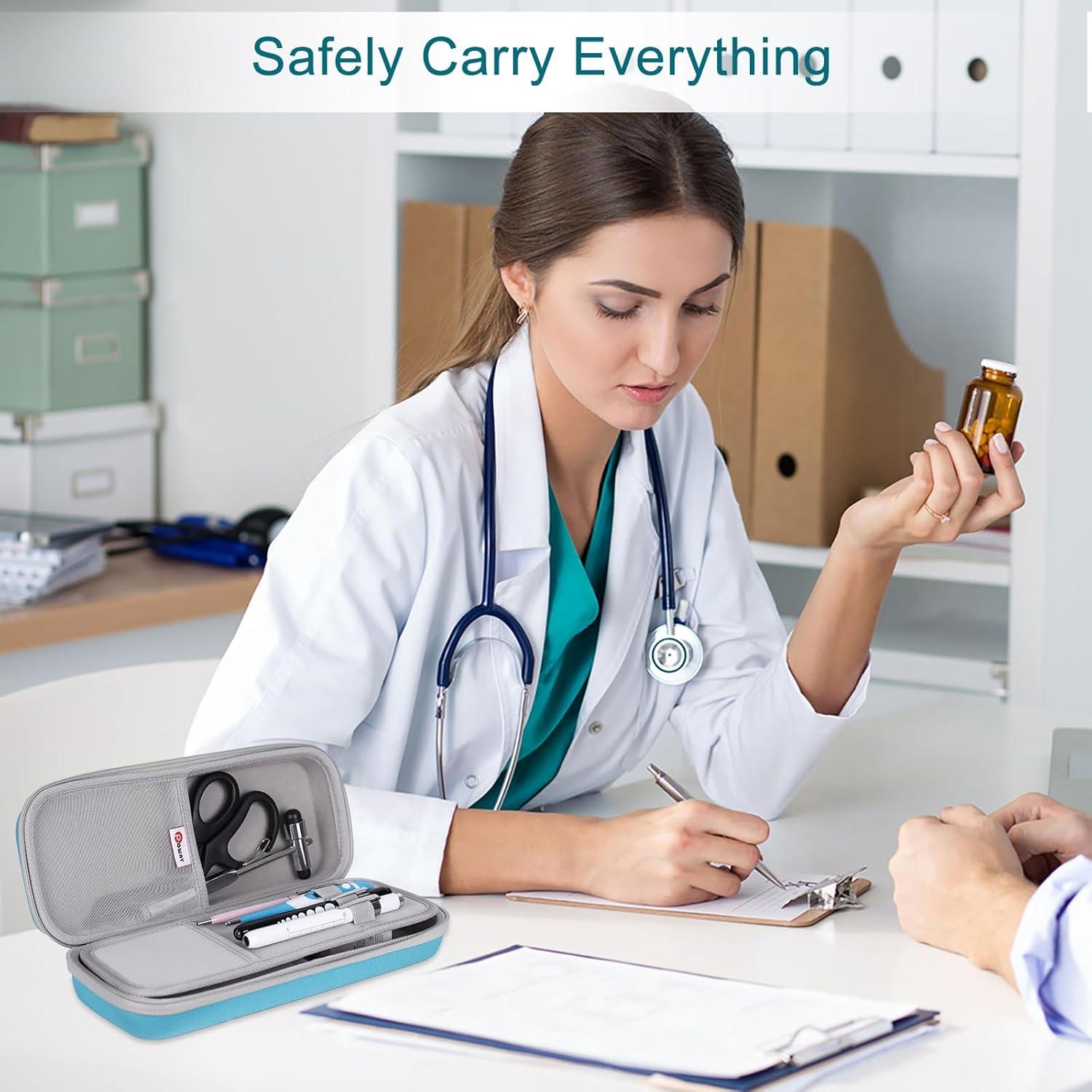 Funda Dura para Estetoscopio OPOWAY Turquesa - Compatible 3M Littmann