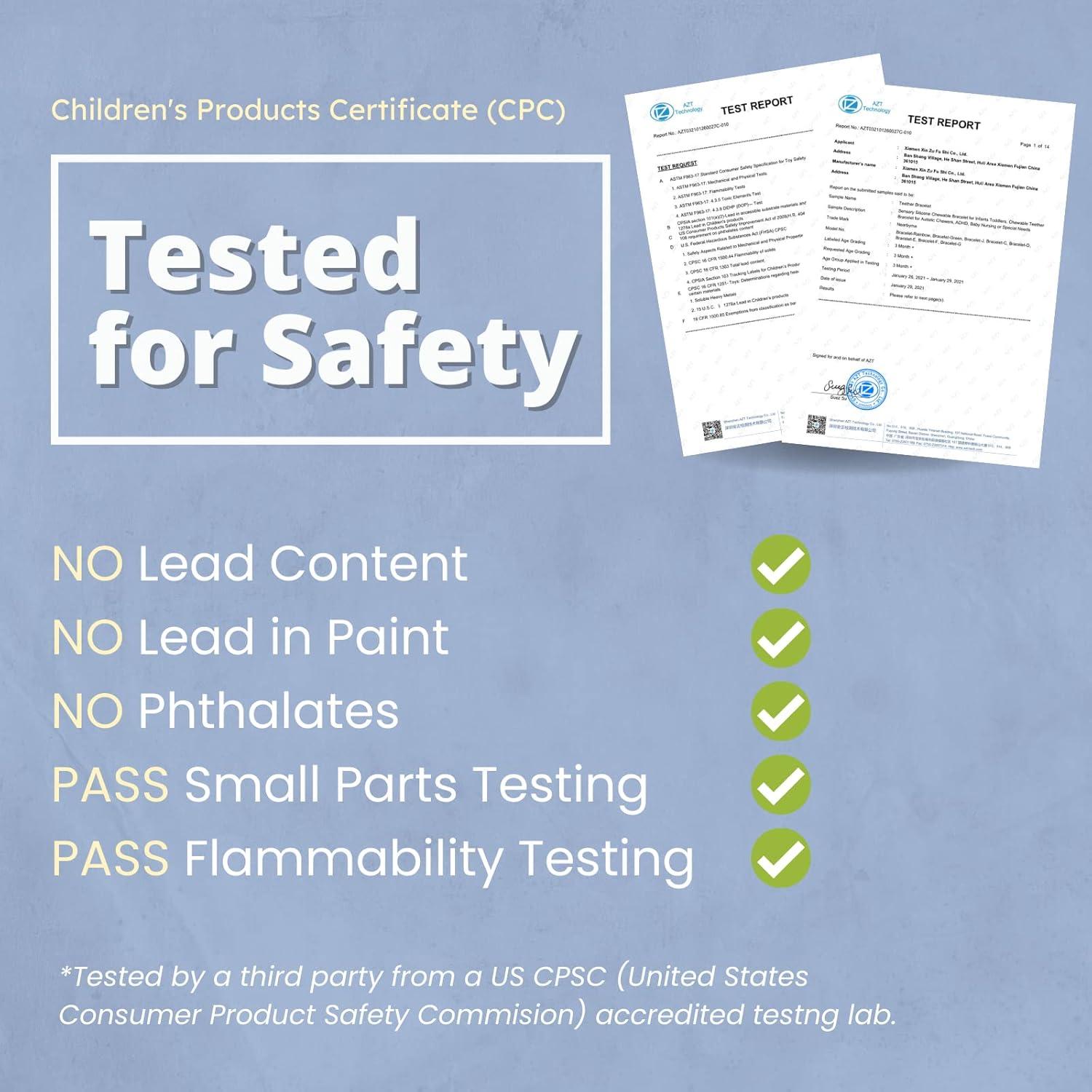 Mordedor de Silicona para Bebés - 4 Paquetes - Grado Alimenticio