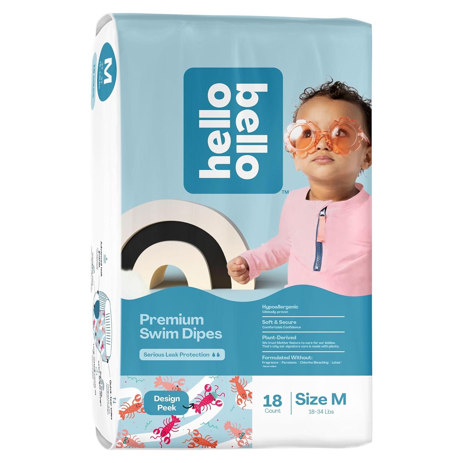 Pañales de Natación Hello Bello Medianos 18 Unidades Ecológicos