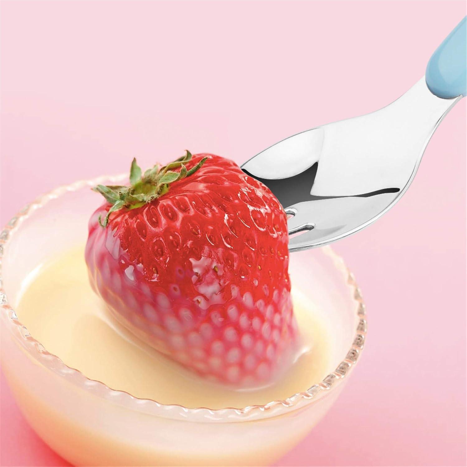 Set de Utensilios para Niños Kirecoo - Acero Inoxidable 4 Piezas