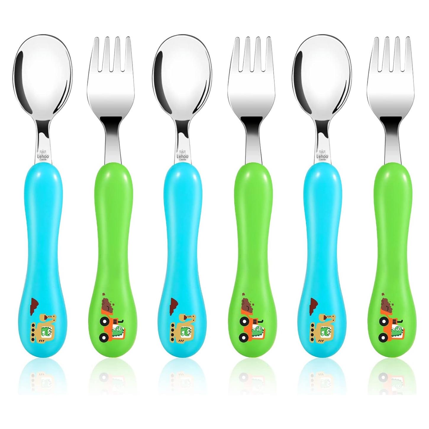 Juego de Cubiertos para Niños Lehoo Castle 6 Piezas Acero Inoxidable