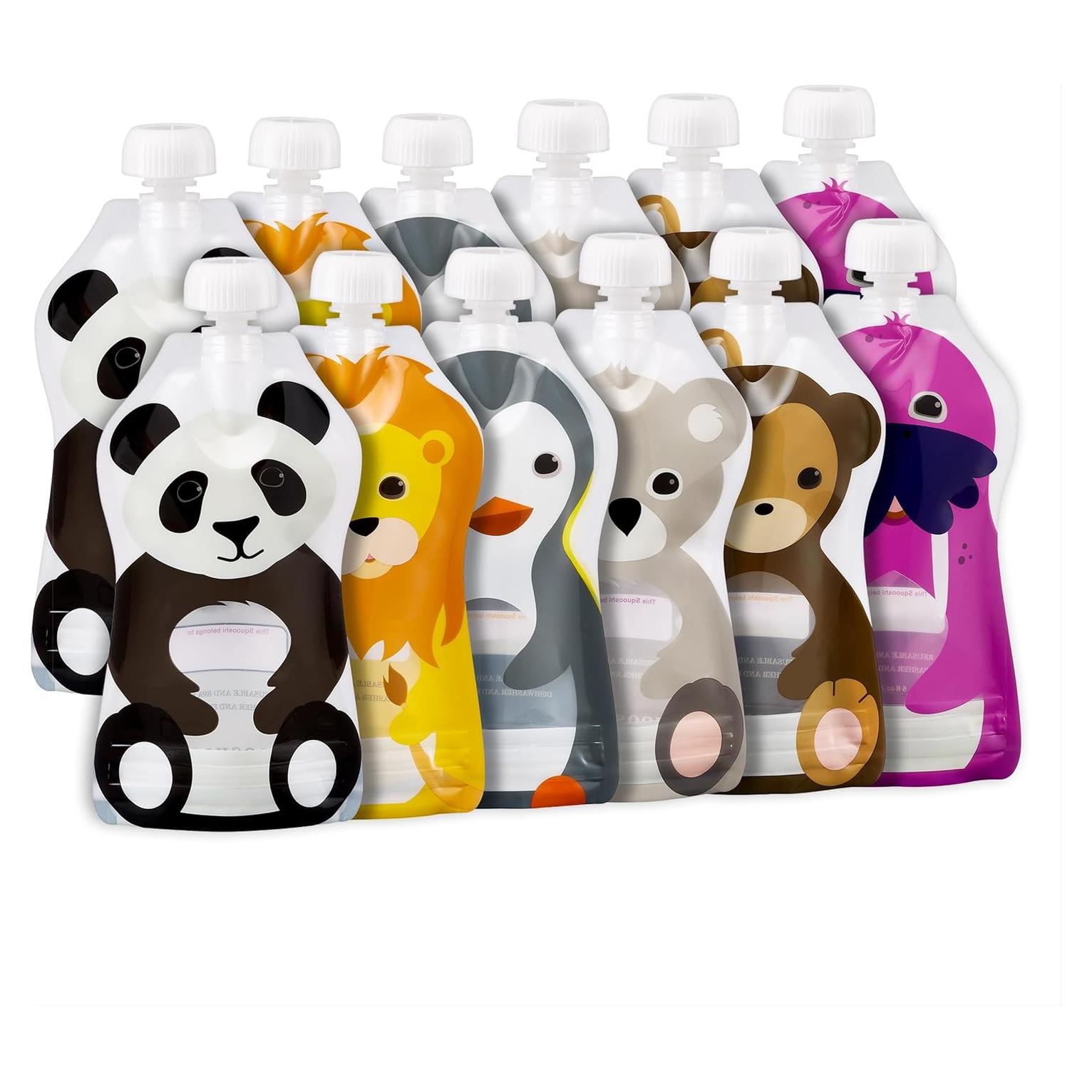 Bolsas Reutilizables Squooshi para Comida de Bebé - 12 Piezas