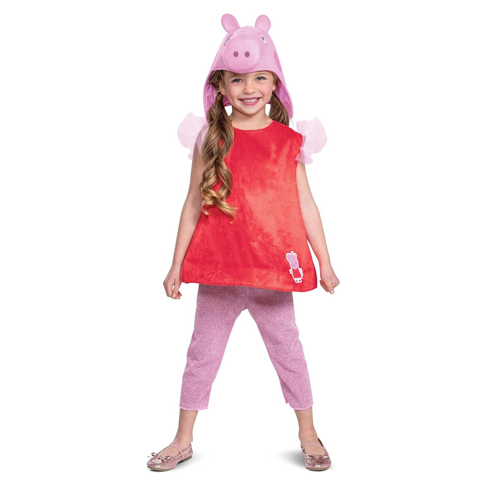 Disfraz de Peppa Pig para Niñas - Traje Oficial con Sombrero