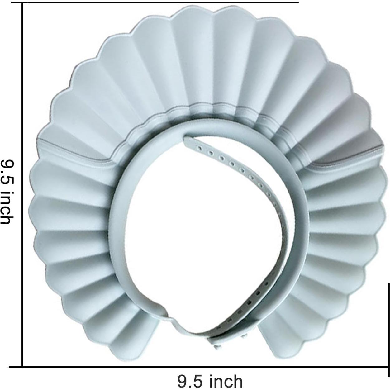 Gorro de Baño Ajustable para Niños - Protección Ocular Azul Humo