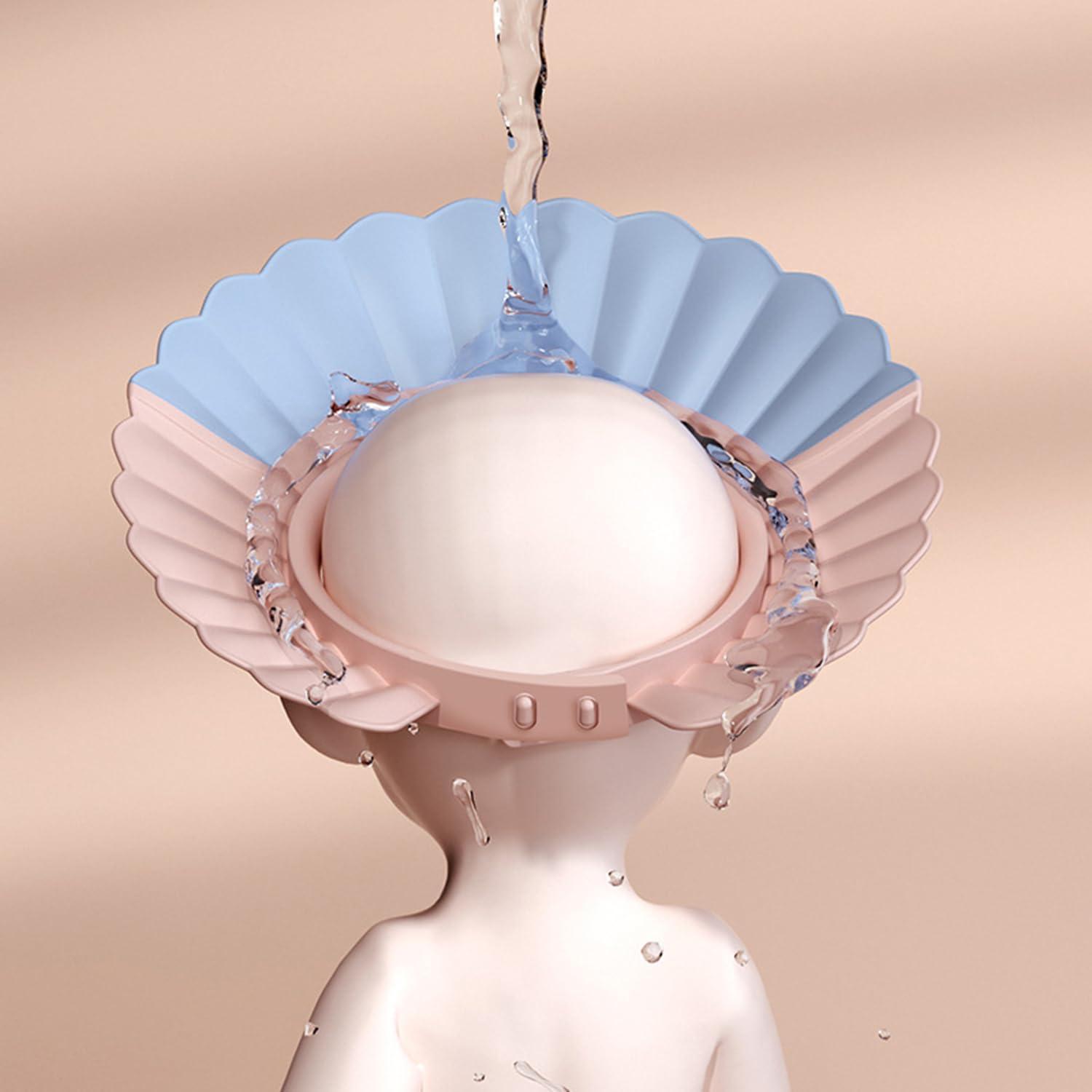 Gorro de Baño Ajustable para Niños - Protección Ocular Azul Humo