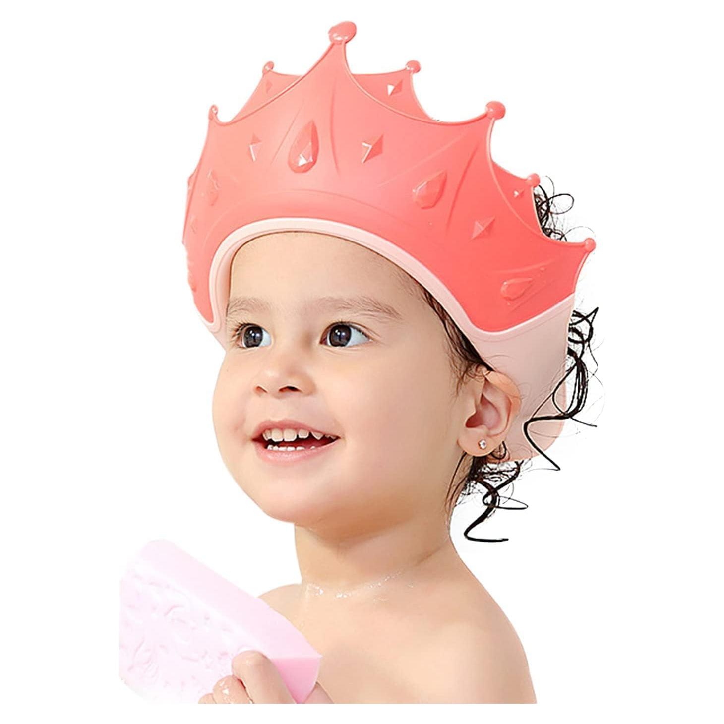 Gorro de Ducha para Bebés FUNUPUP - Visera Ajustable Rosa