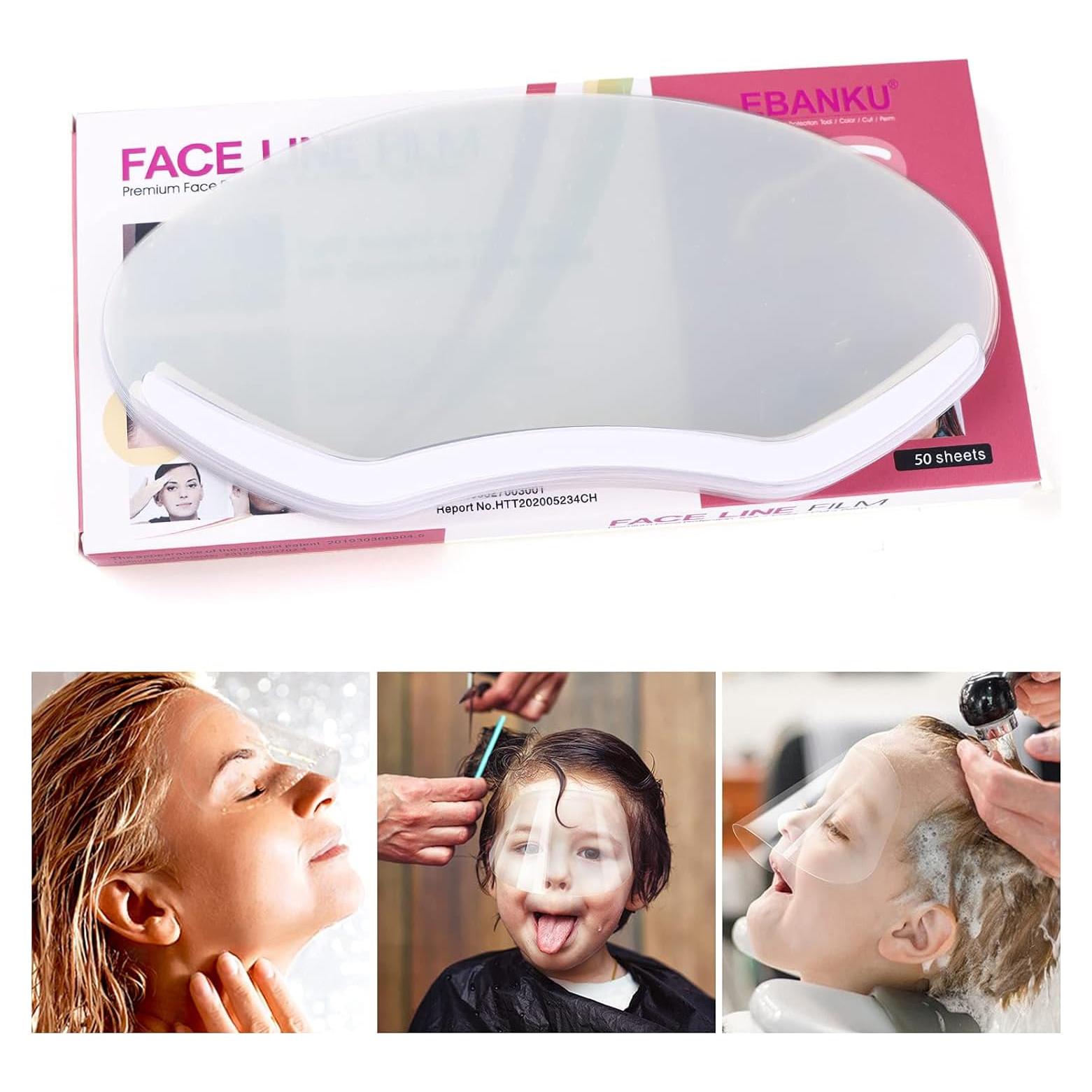 50 Pcs Escudos Faciales Desechables EBANKU para Maquillaje