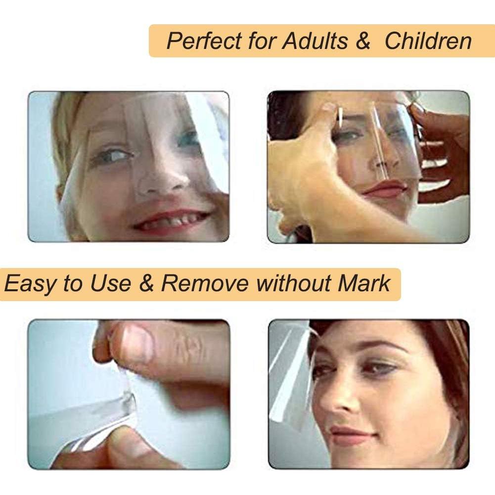 50 Pcs Escudos Faciales Desechables EBANKU para Maquillaje