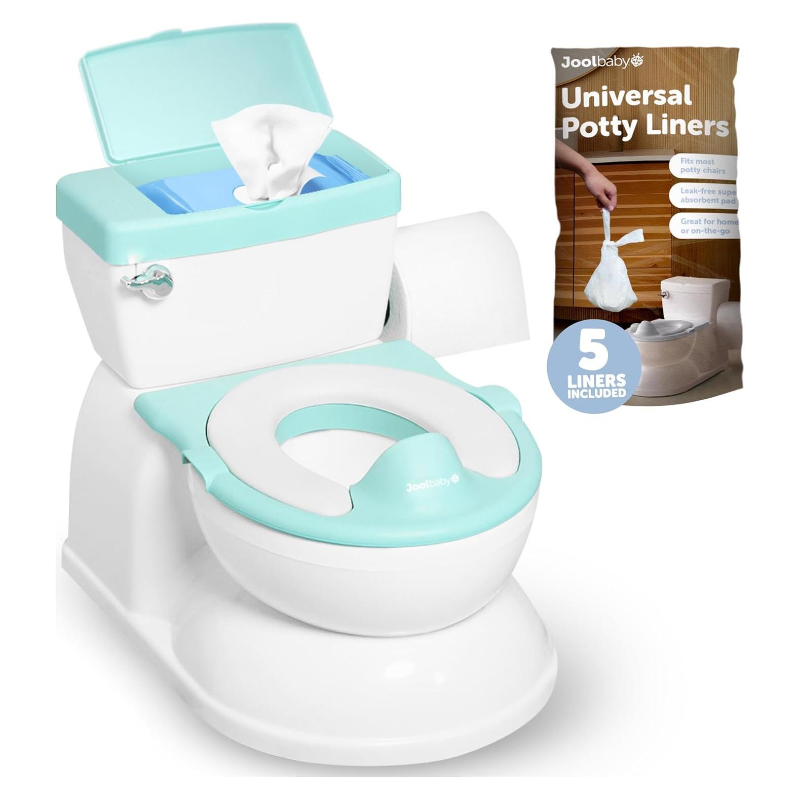 Orinal Realista 2-en-1 Jool Baby Aqua con Sonidos y Forros