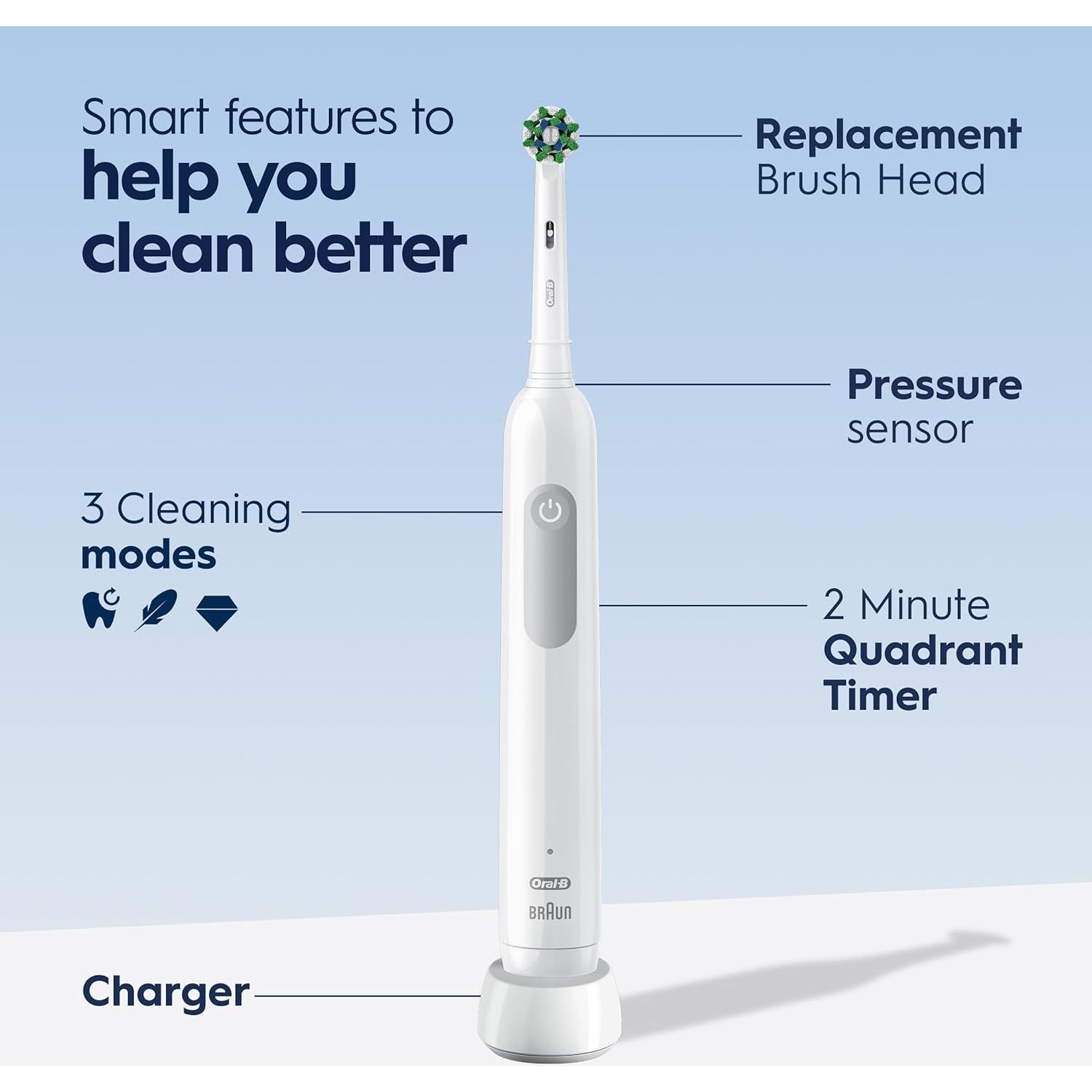 Cepillo de dientes eléctrico Oral-B Pro 1000, limpieza profunda