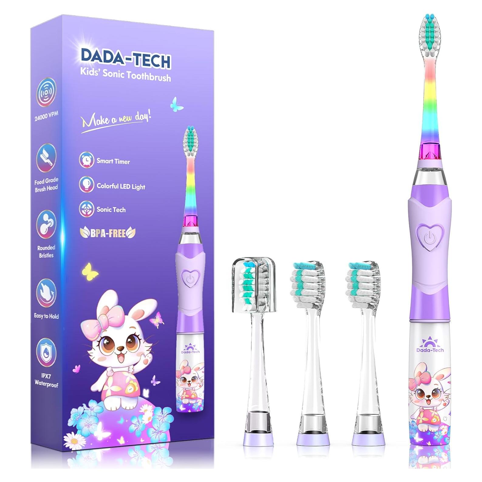 Cepillo de Dientes Eléctrico Infantil DADA-TECH Conejo Púrpura