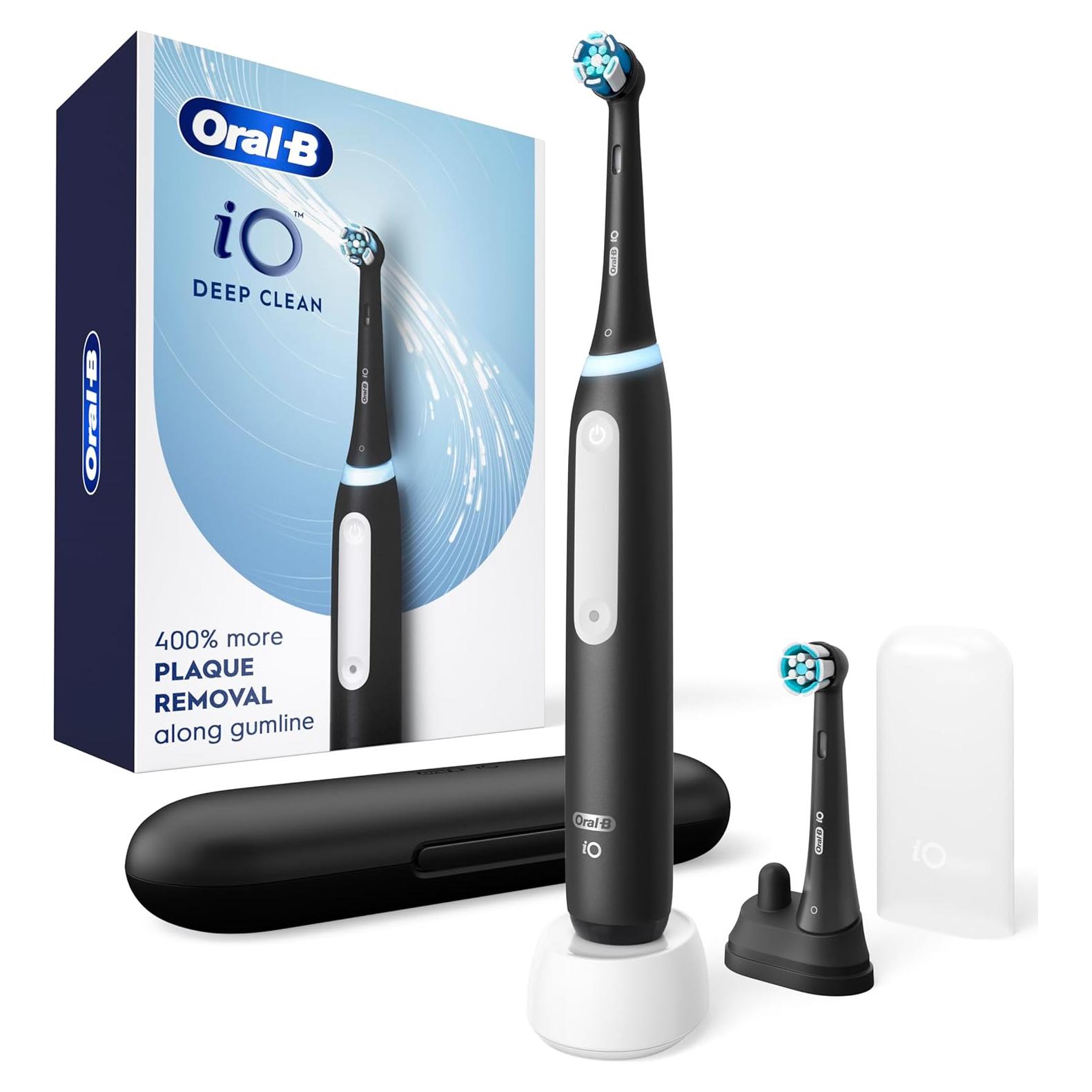 Cepillo de dientes eléctrico Oral-B iO G3.2Q6.2KD negro, 2 cabezales