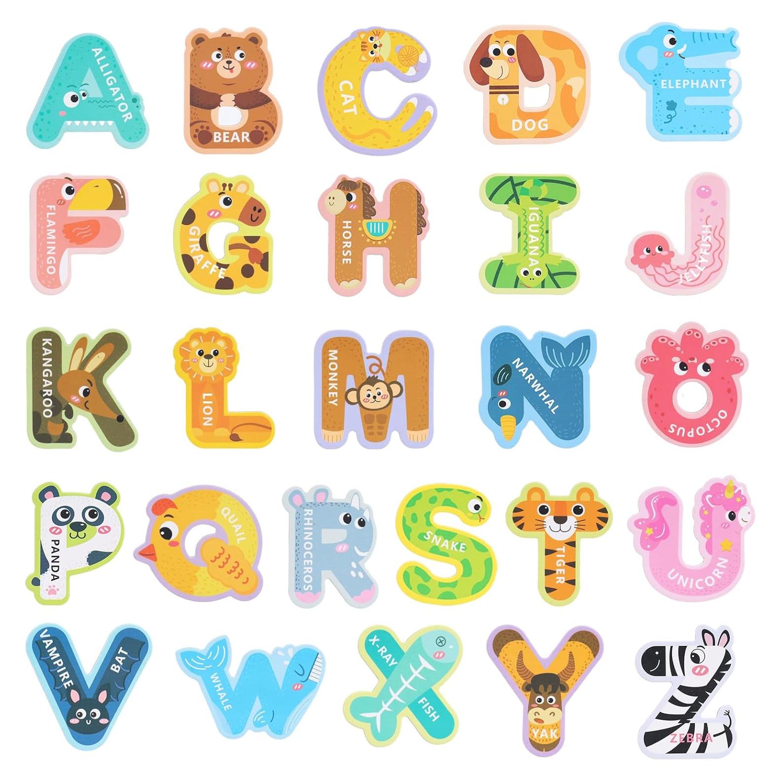 Letras Magnéticas LovesTown para Niños - Set de 26 Animales