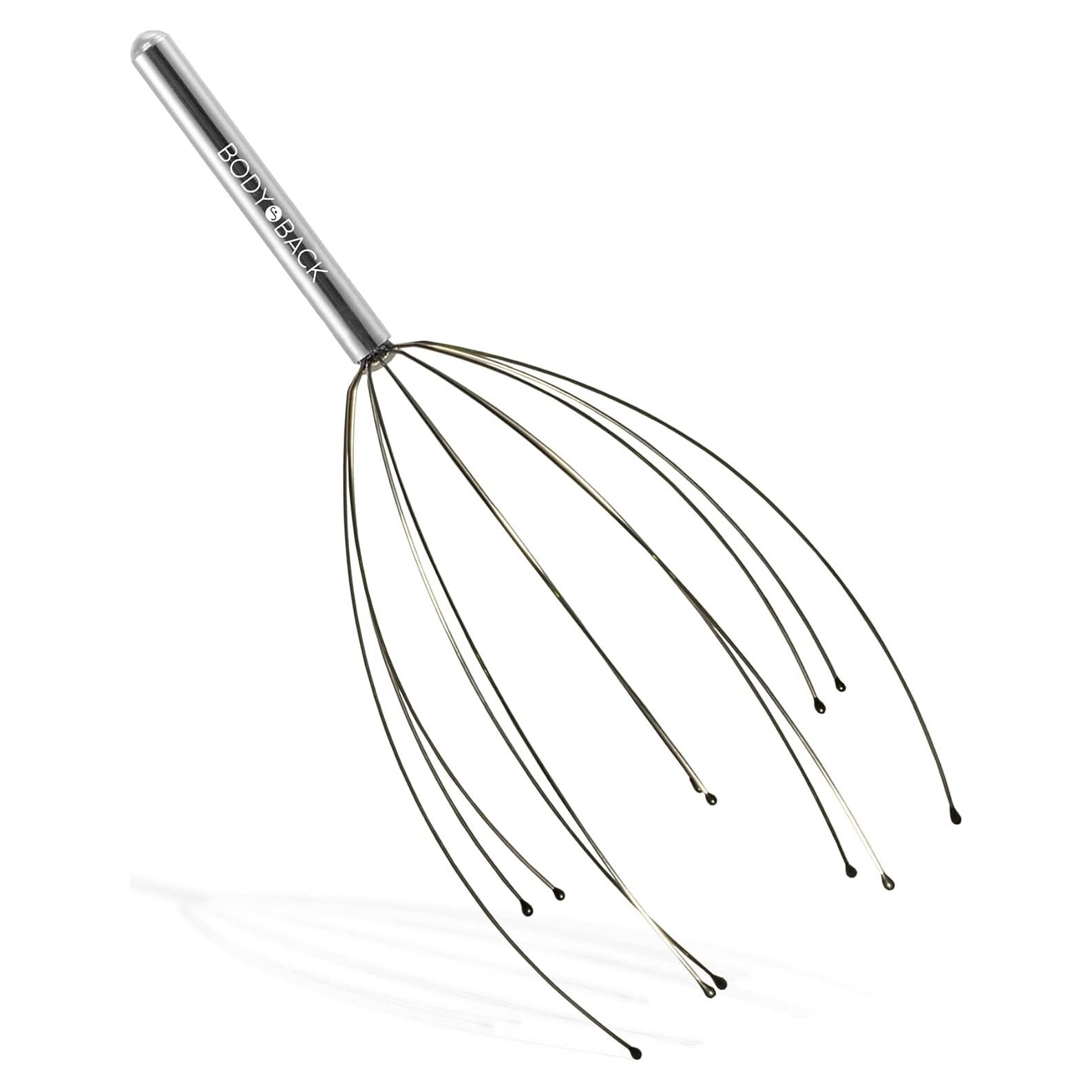 Masajeador de Cuero Cabelludo Body Back Plata - Alivio Estrés