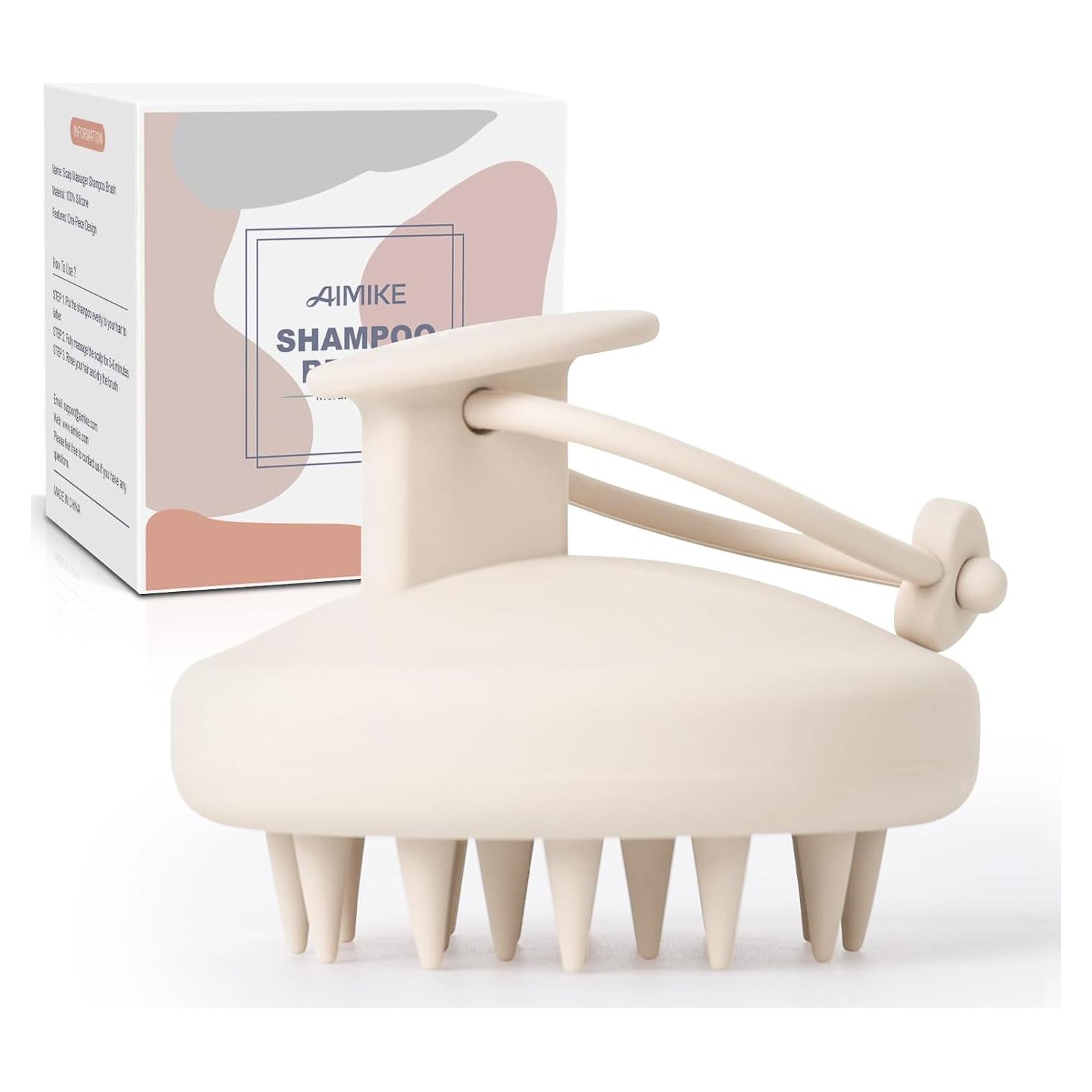 Masajeador de Cuero Cabelludo AIMIKE Silicona Avena 8.13cm