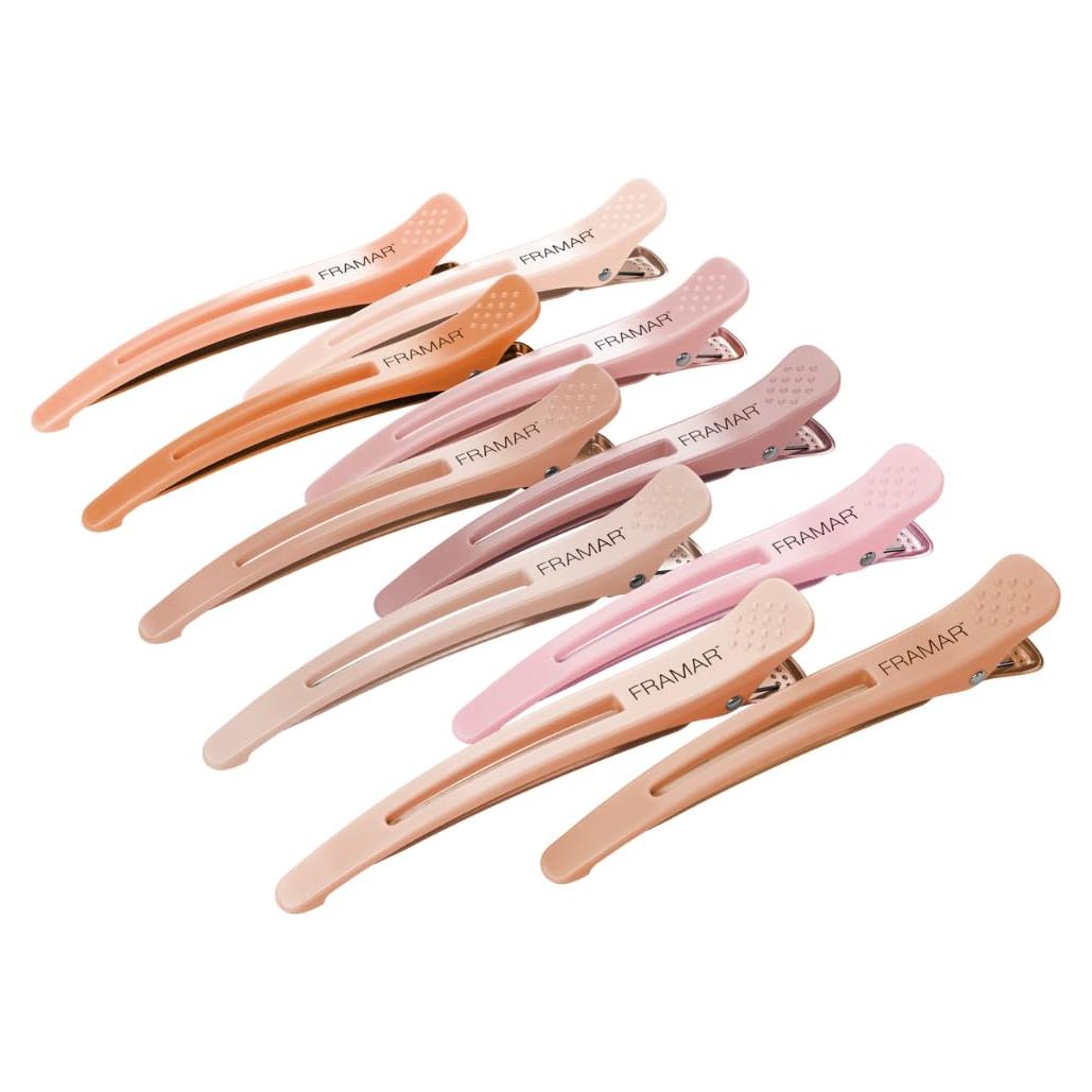 Clips para Cabello Framar Sin Marcas 10 Piezas Neutros