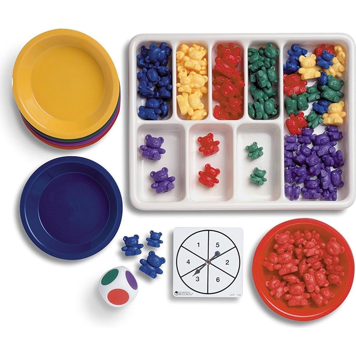 Conjunto de Actividades Matemáticas Learning Resources 3 Osos 22 Piezas