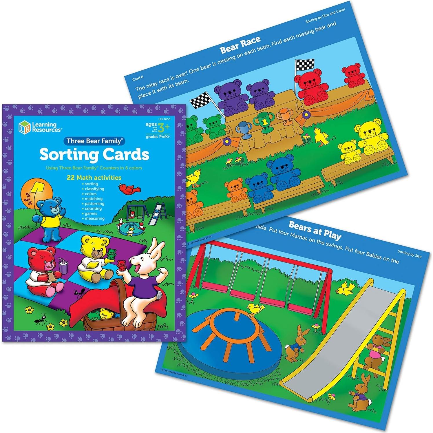 Conjunto de Actividades Matemáticas Learning Resources 3 Osos 22 Piezas