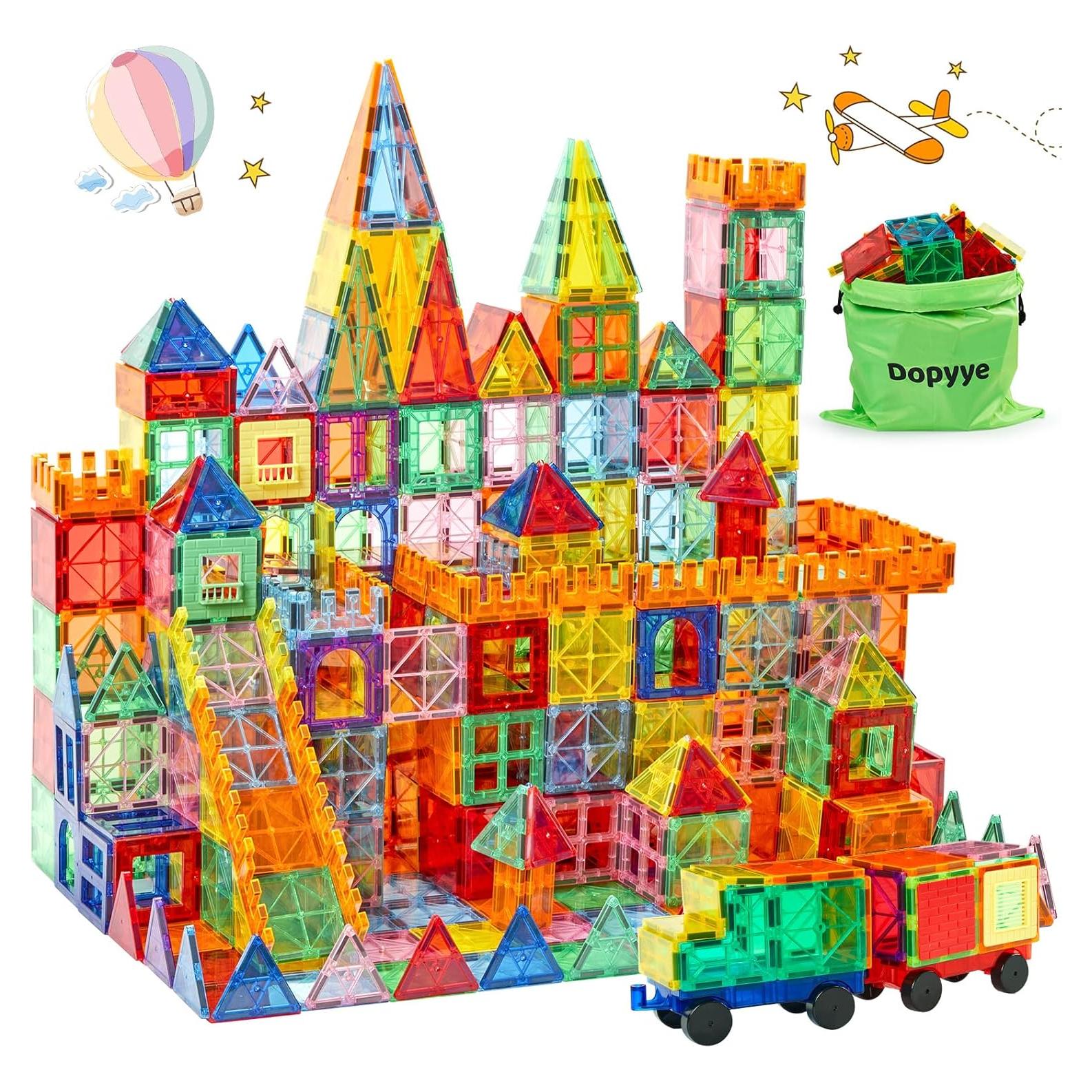 Set de 132 Piezas de Bloques Magnéticos DoyPPPE para Niños