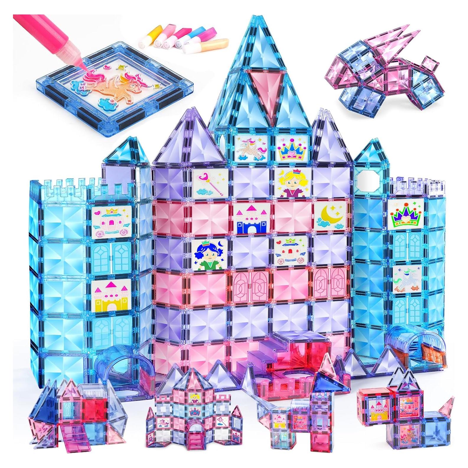 TOY Life Azulejos Magnéticos 68pcs Castillo Princesa Juguete