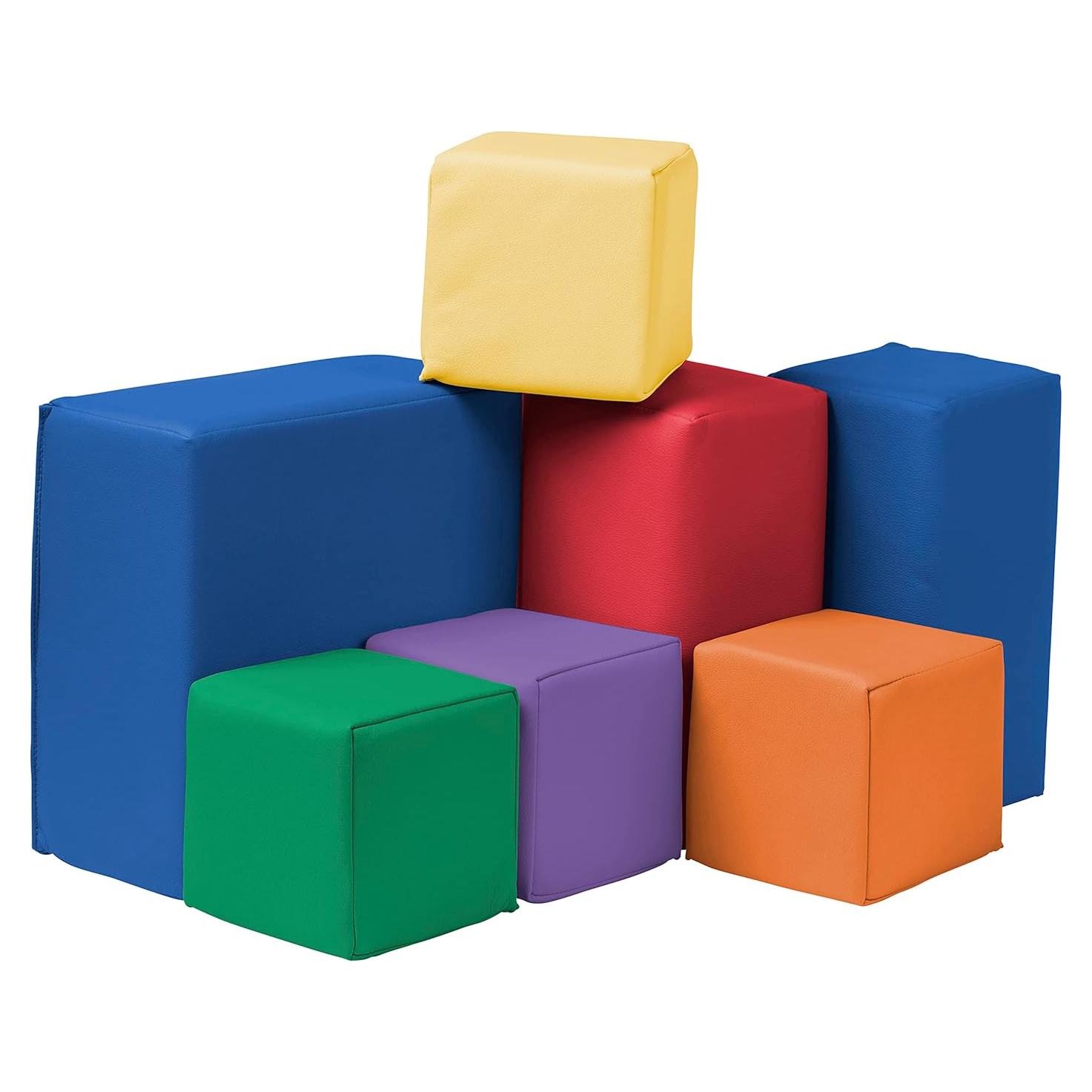 Bloques de Espuma SoftZone ECR4Kids - 7 Piezas para Niños