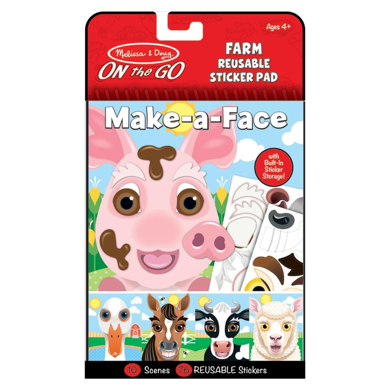 Almohadilla de Pegatinas Reutilizables Melissa & Doug - Granja