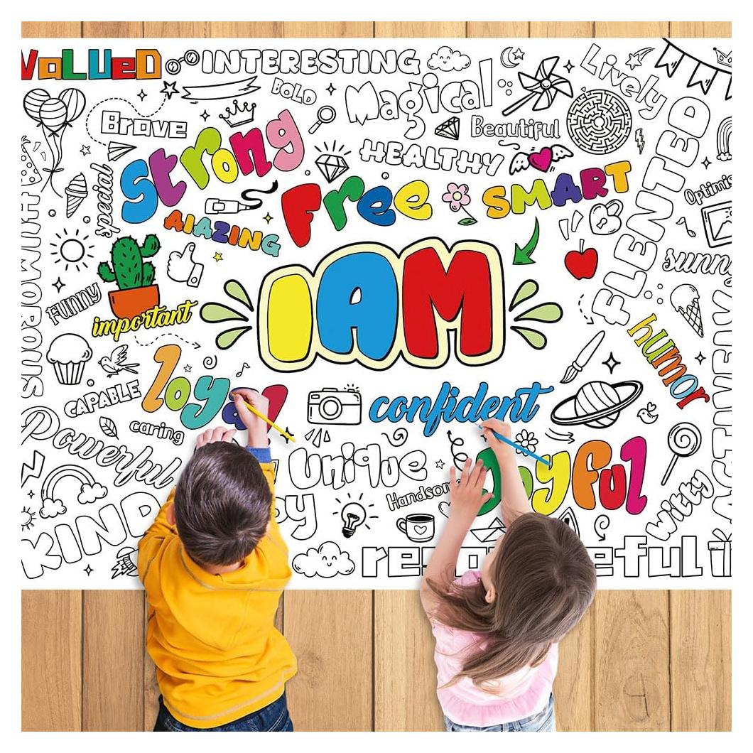 Póster de Colorear Quimoy 109x79cm para Niños - Fiesta Creativa