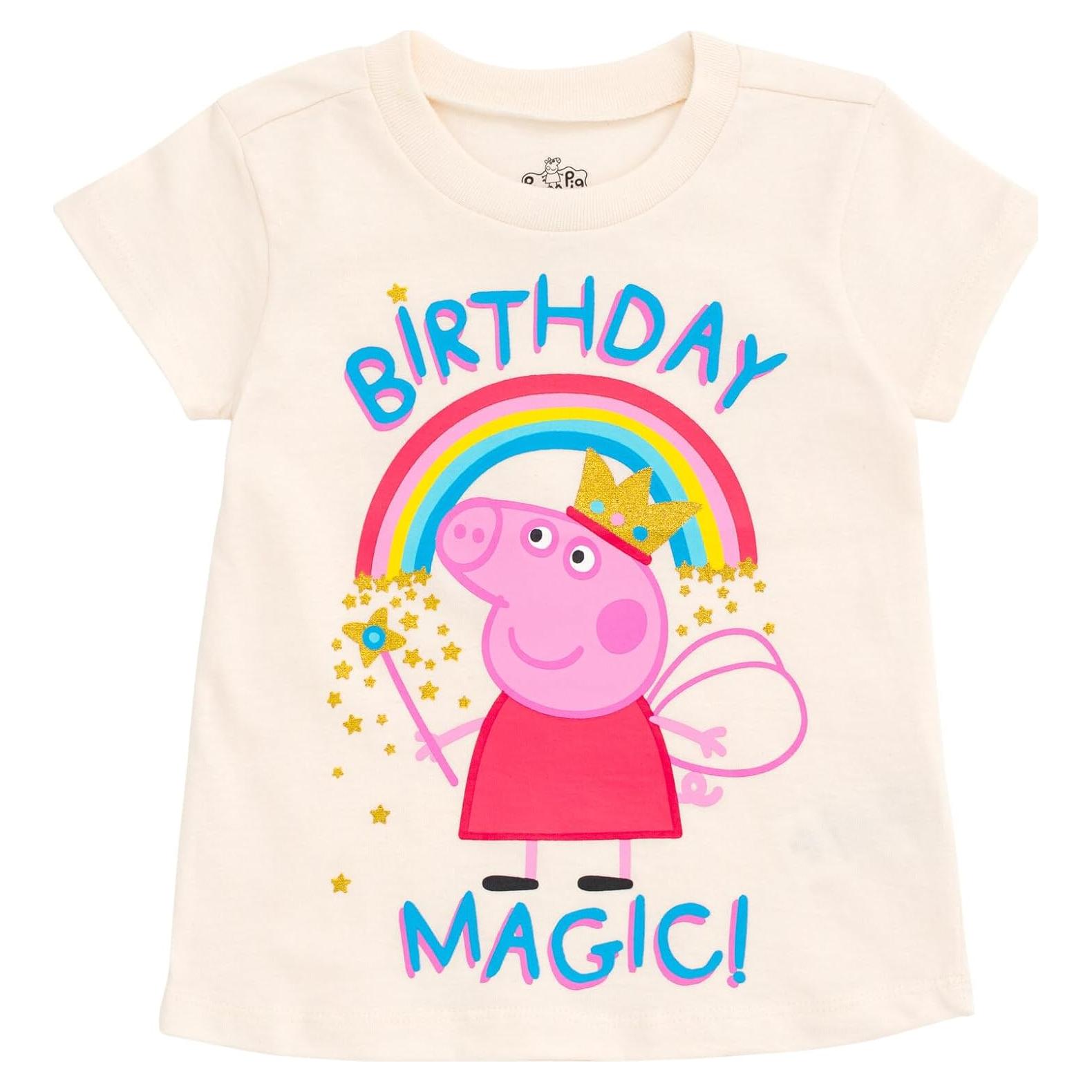Camiseta Peppa Pig Niñas Talla 2T a 10-12 Rosa
