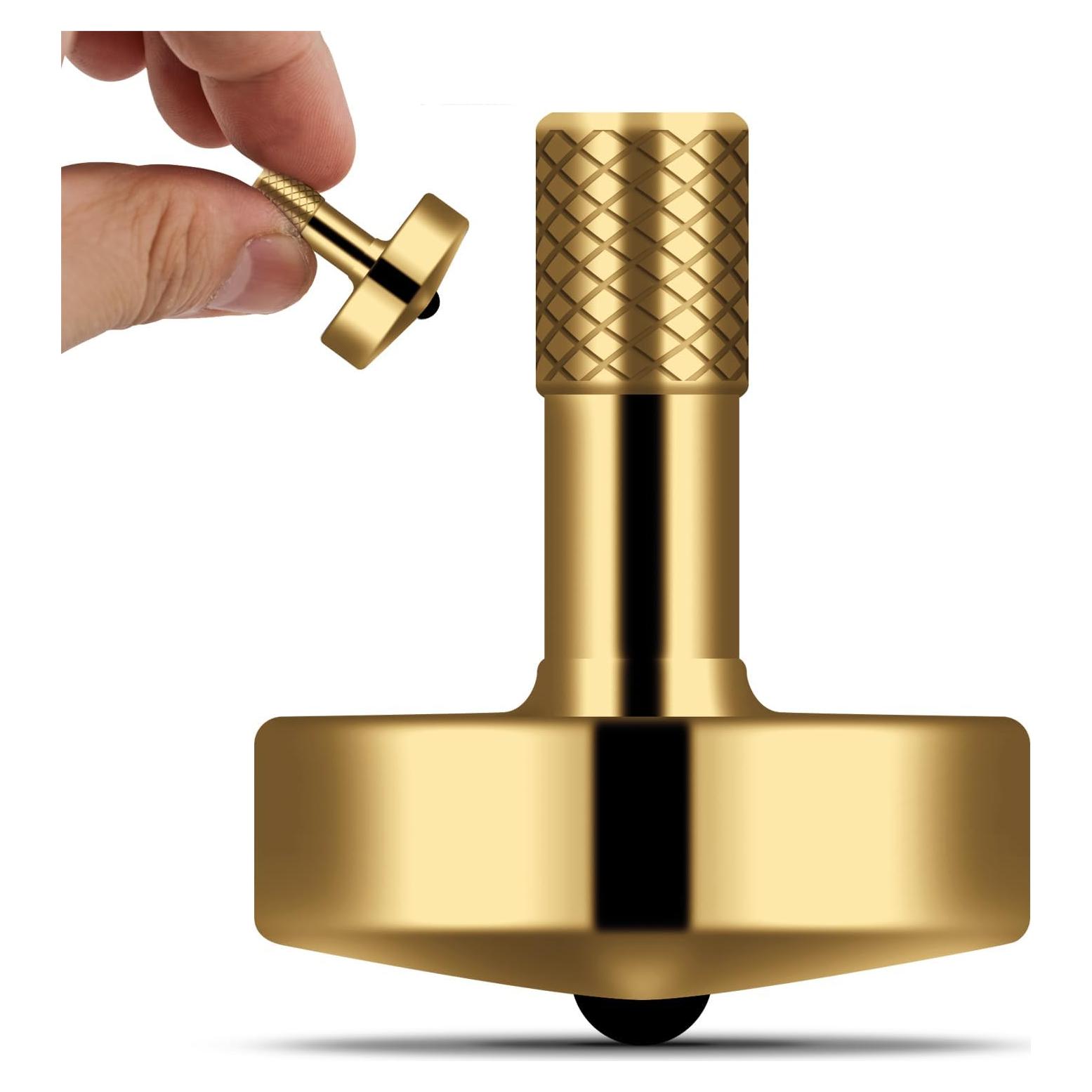 Trompo Antiestrés DjuiinoStar de Latón - Giro 5-8 Minutos