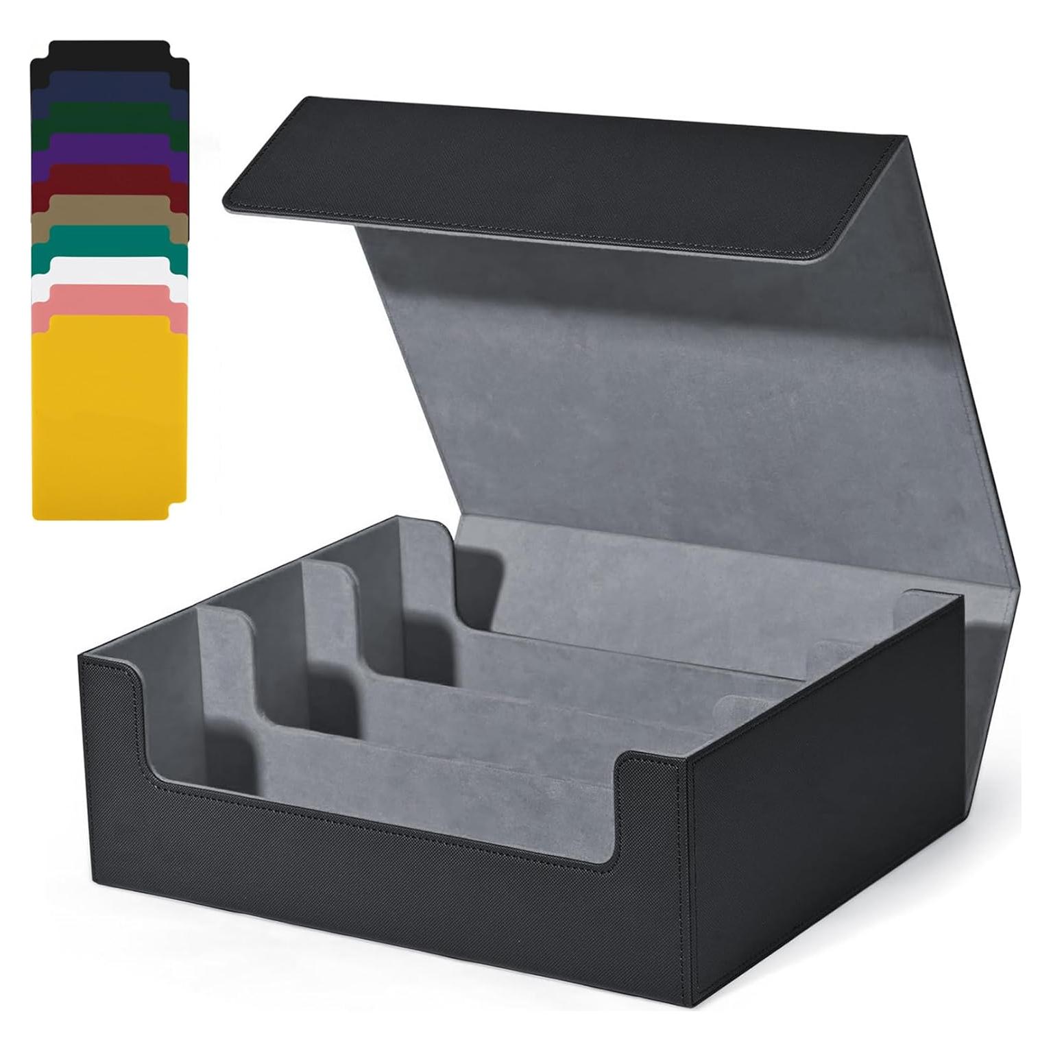 Caja de Almacenamiento de Cartas UAONO 1800+ Magnética Negra