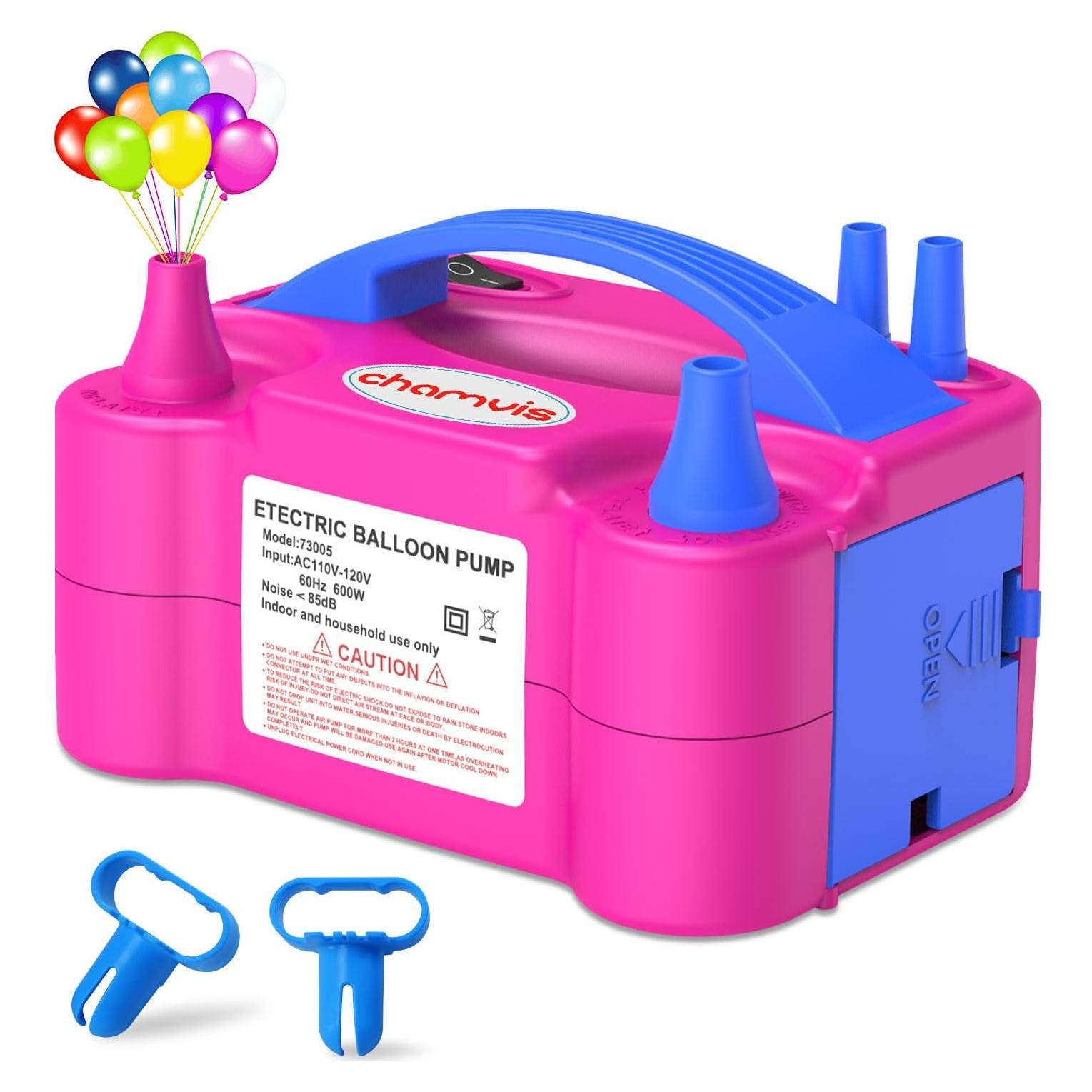 Bomba de Globo Eléctrica Chamvis 110V 600W Doble Boquilla