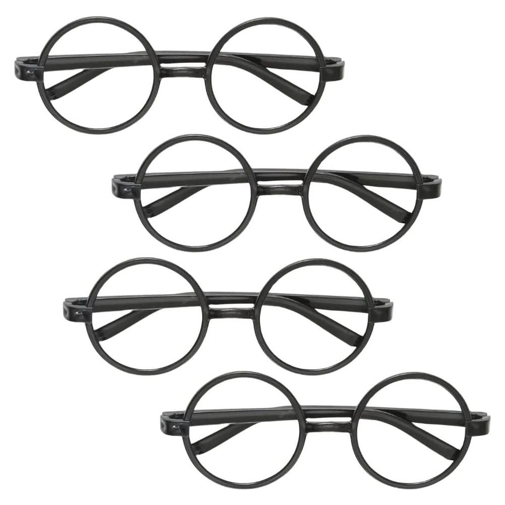 Gafas Negras Harry Potter - Paquete de 4 - Cosplay Mágico