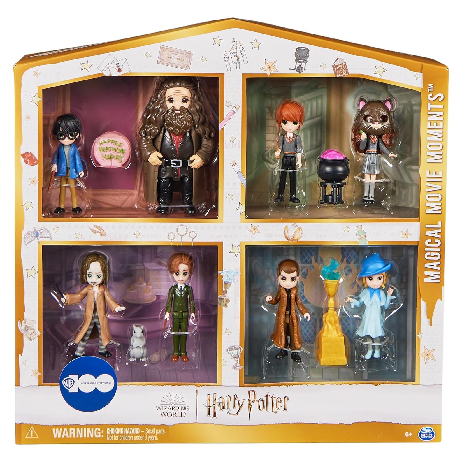 Set de Muñecas Harry Potter 100 Aniversario Spin Master - 8 Figuras y 5 Accesorios