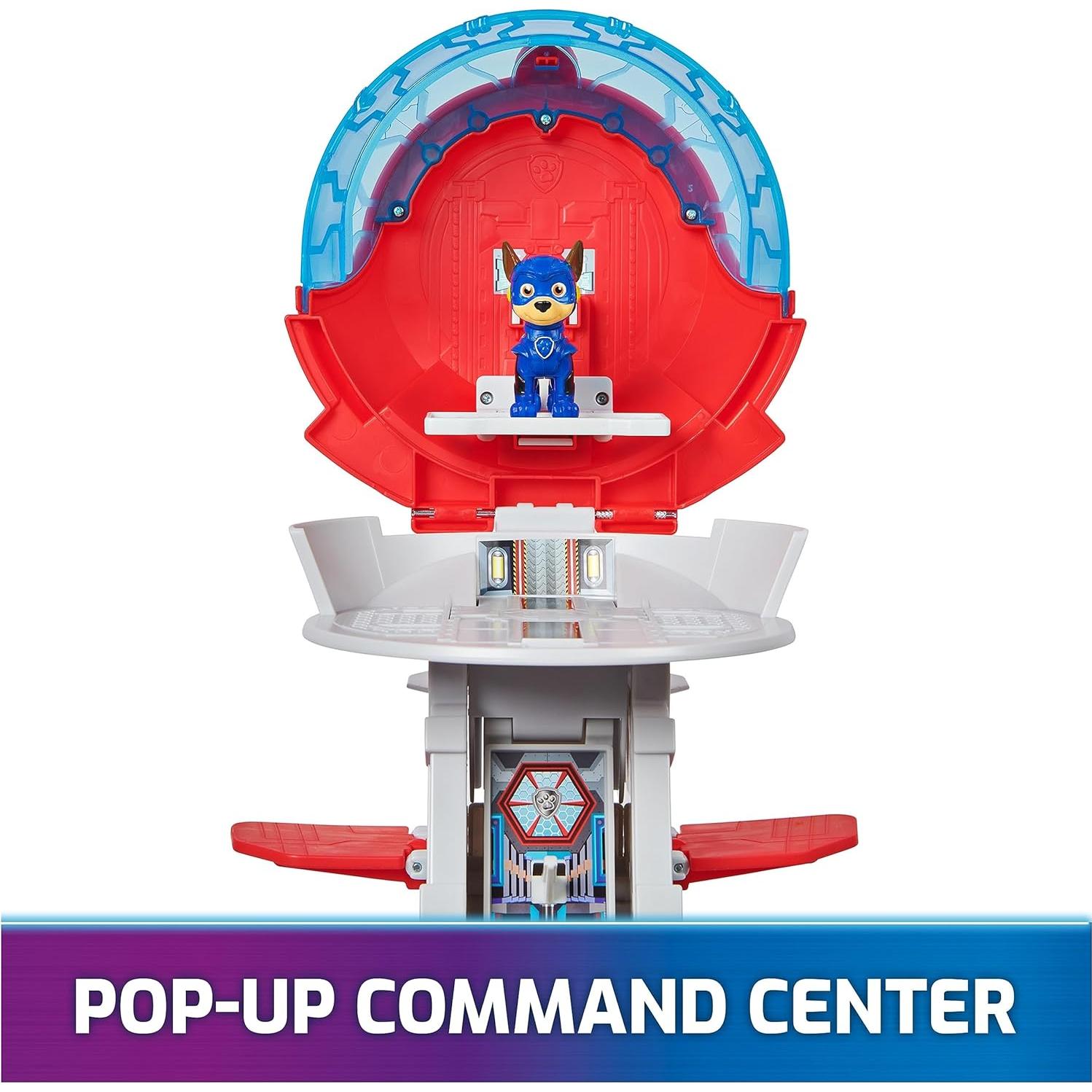 Base de Portaaviones HQ PAW Patrol con Chase y Vehículo