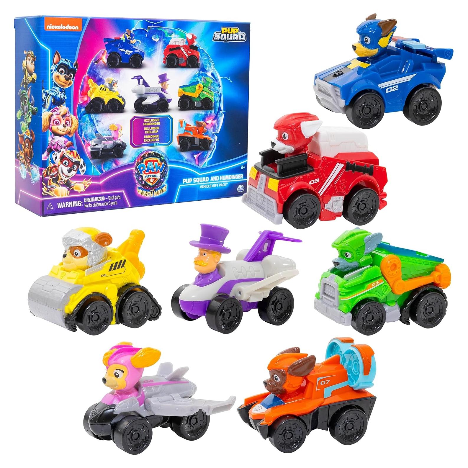 Conjunto de Vehículos Paw Patrol - 7 Autos y Alcalde Humdinger