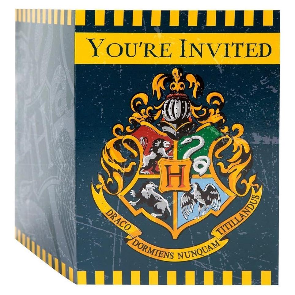 Invitaciones de Fiesta Harry Potter - 8 Unidades - Unique Party Favors