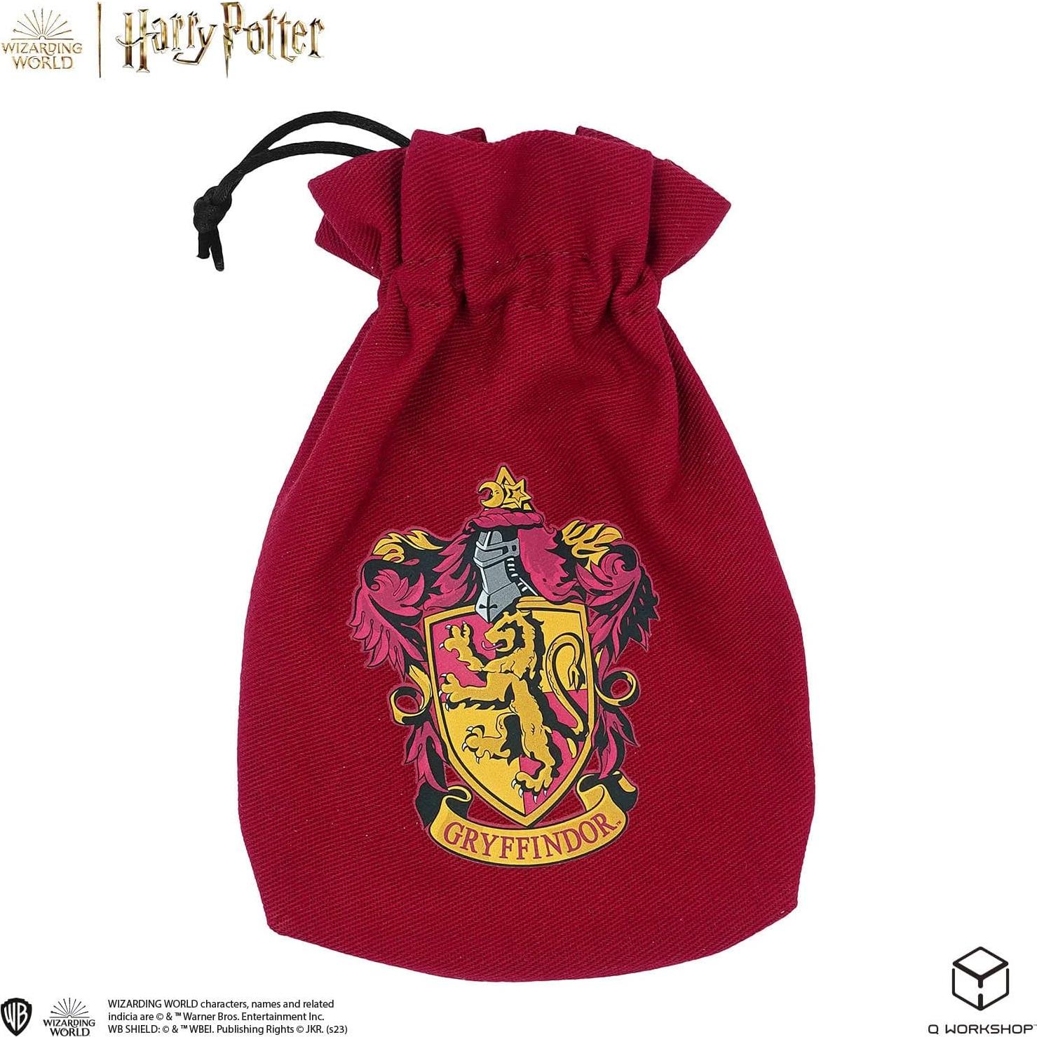 Juego de Dados y Bolsa Gryffindor Q WORKSHOP 5 D6