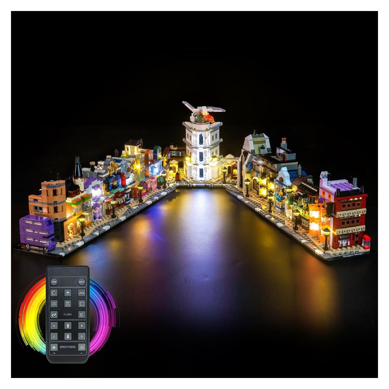 Iluminación LED BrickBling para Tiendas Mágicas LEGO 76444