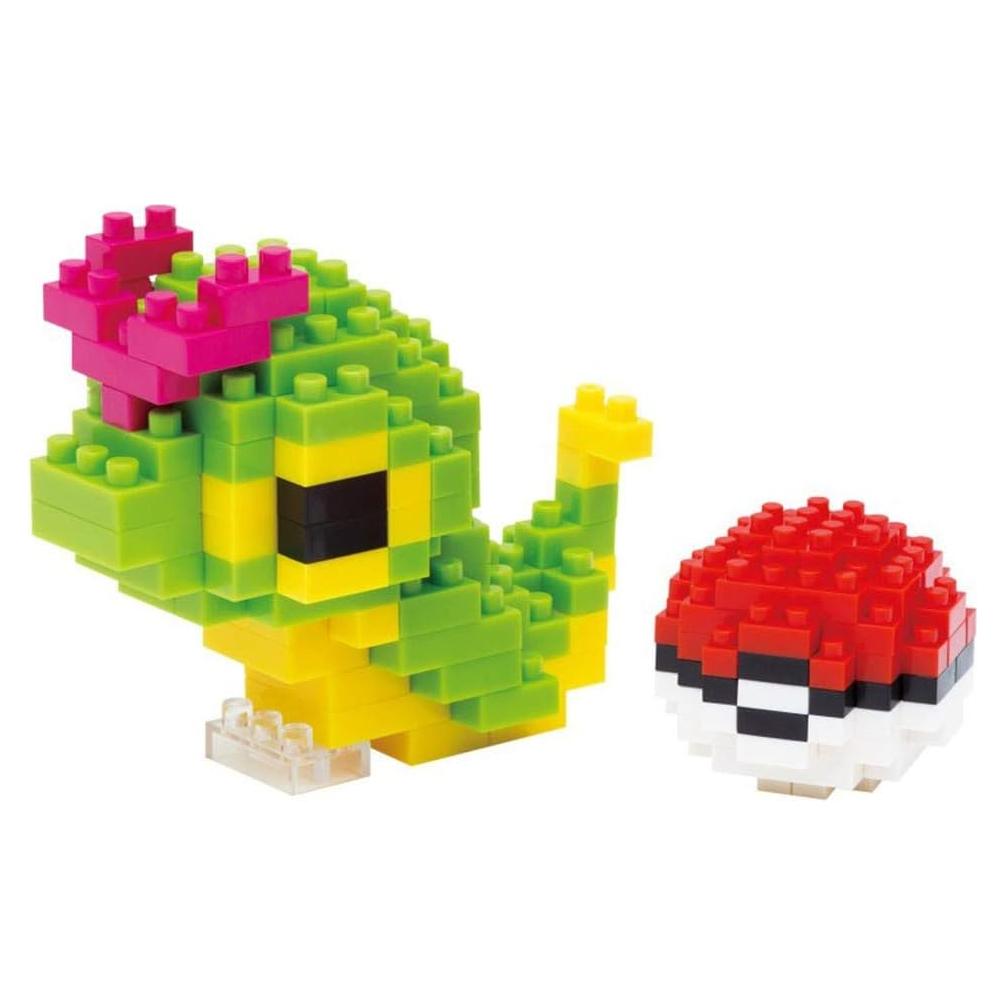 Nanoblock Pokemon Caterpie y Pokeball 170 Piezas