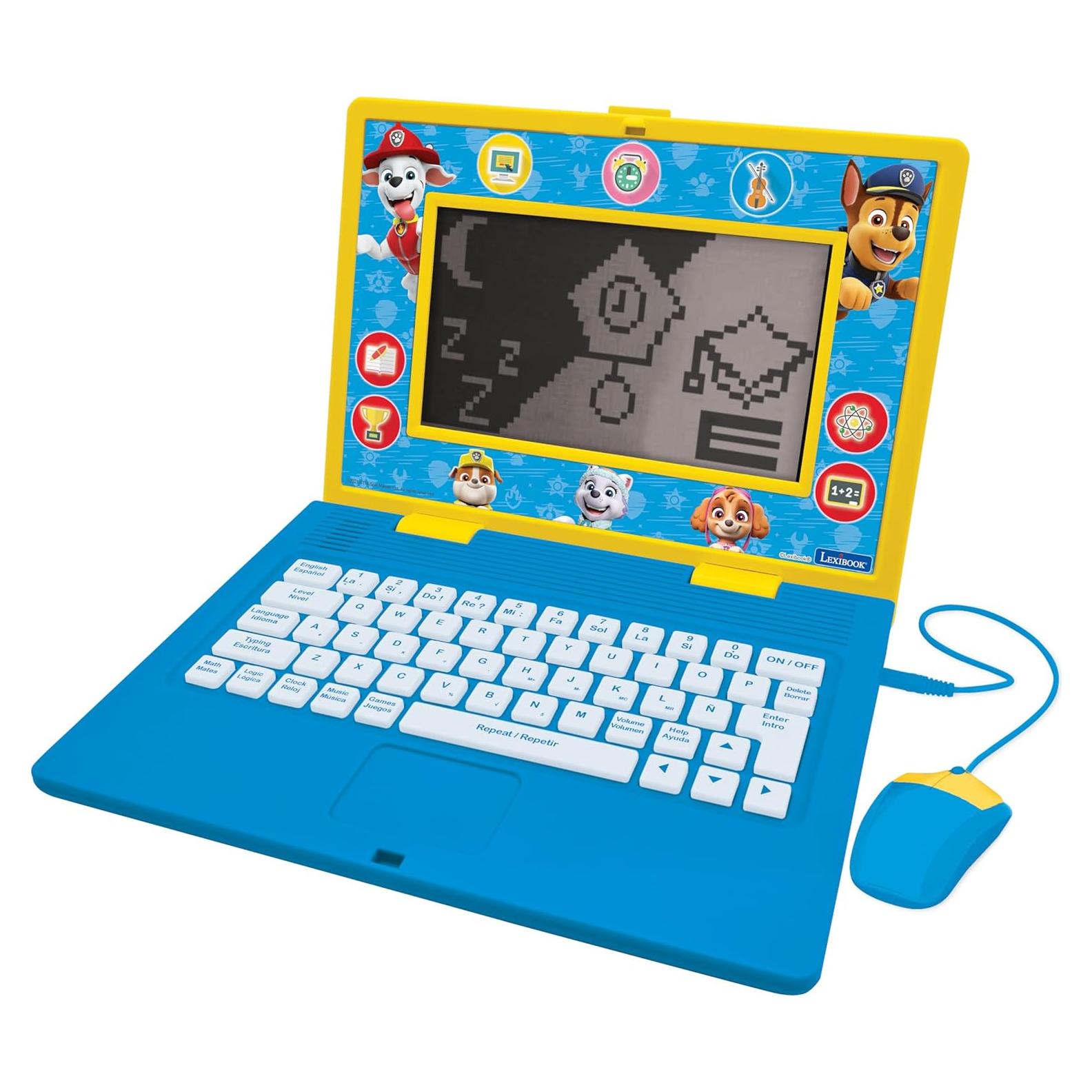 Laptop Educativa Bilingüe Lexibook Patrulla Canina 170 Actividades