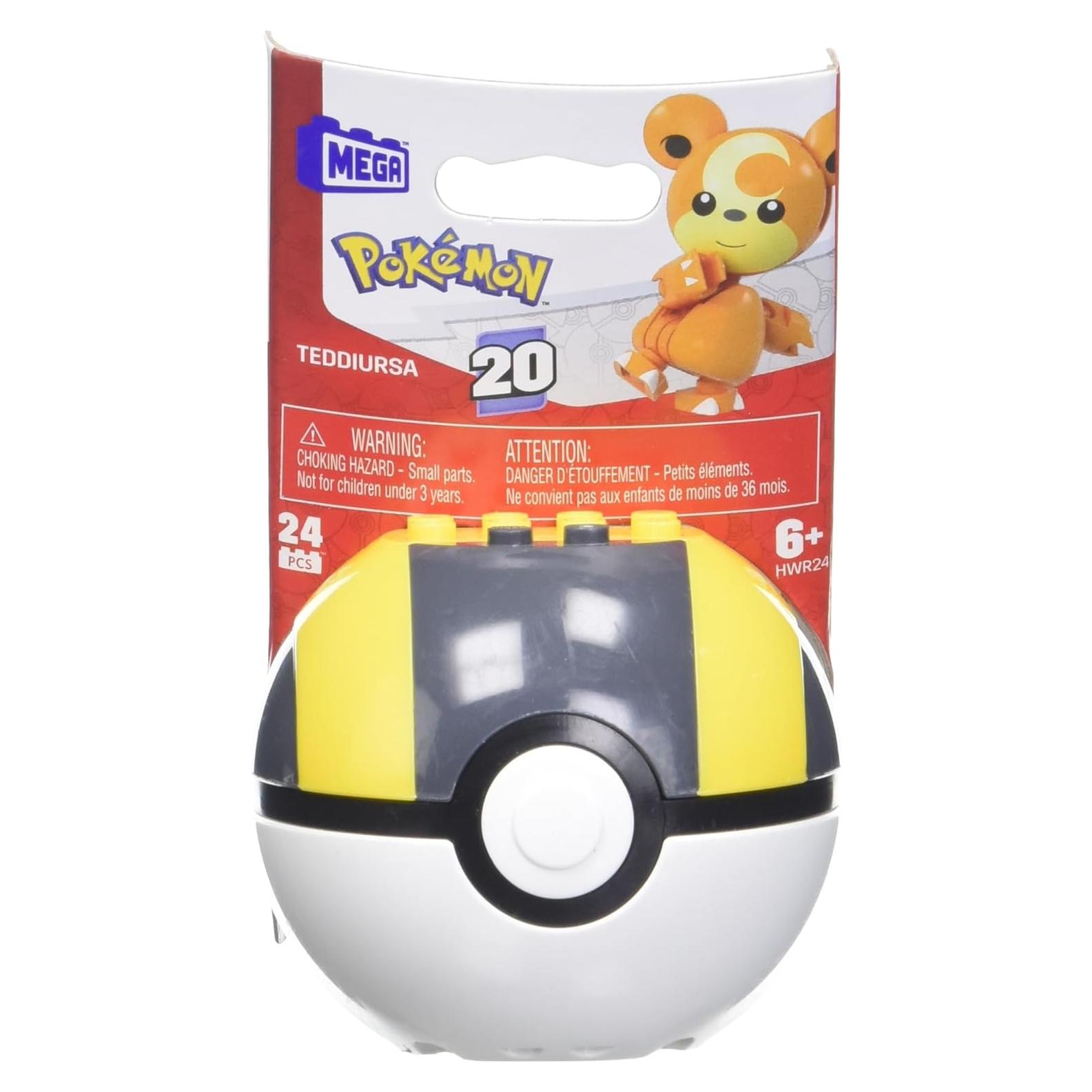 Mega Construx Pokémon - Teddiursa en Ultra Ball HWR24